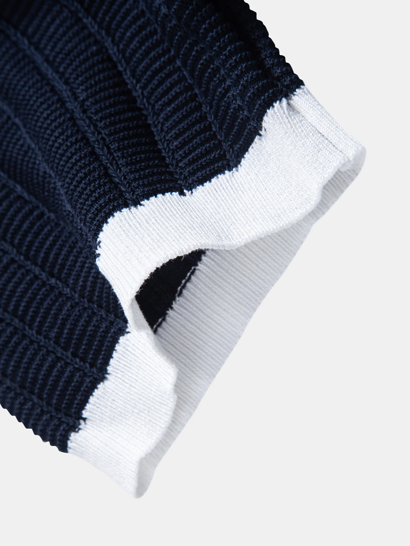 Contrast Textured Johnny Collar Knit Polo & Crinkle Textured Straight Leg Pants - Image 21
