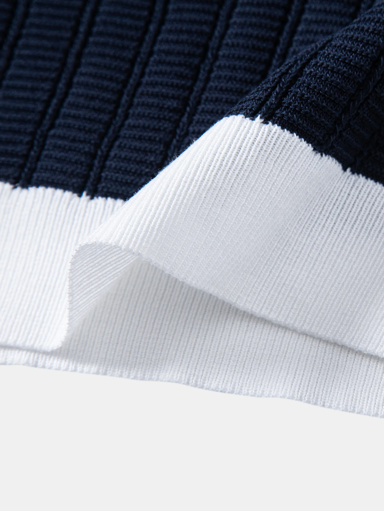 Contrast Textured Johnny Collar Knit Polo & Crinkle Textured Straight Leg Pants - Image 22