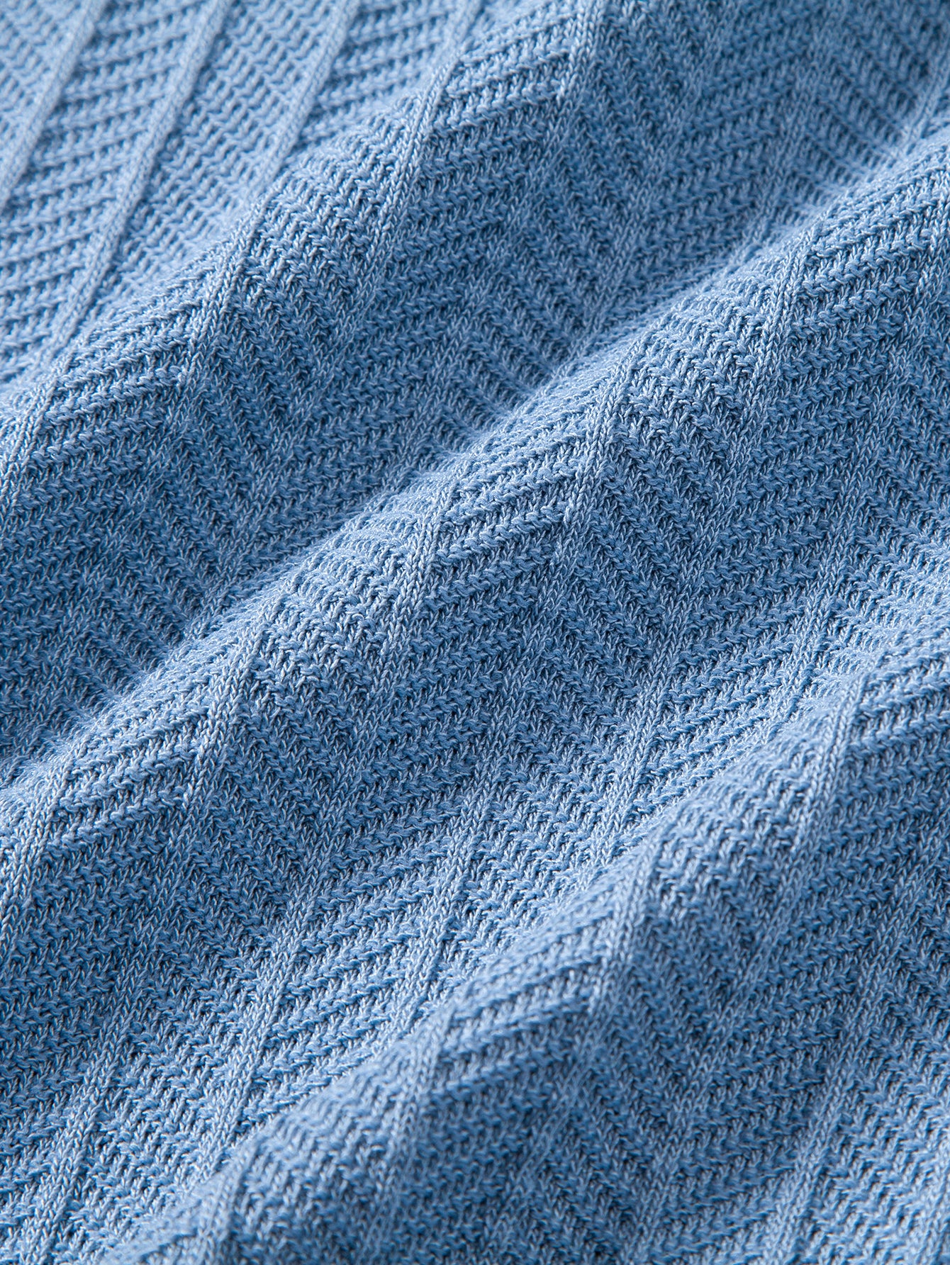 Contrast Textured Knit Polo - Image 10