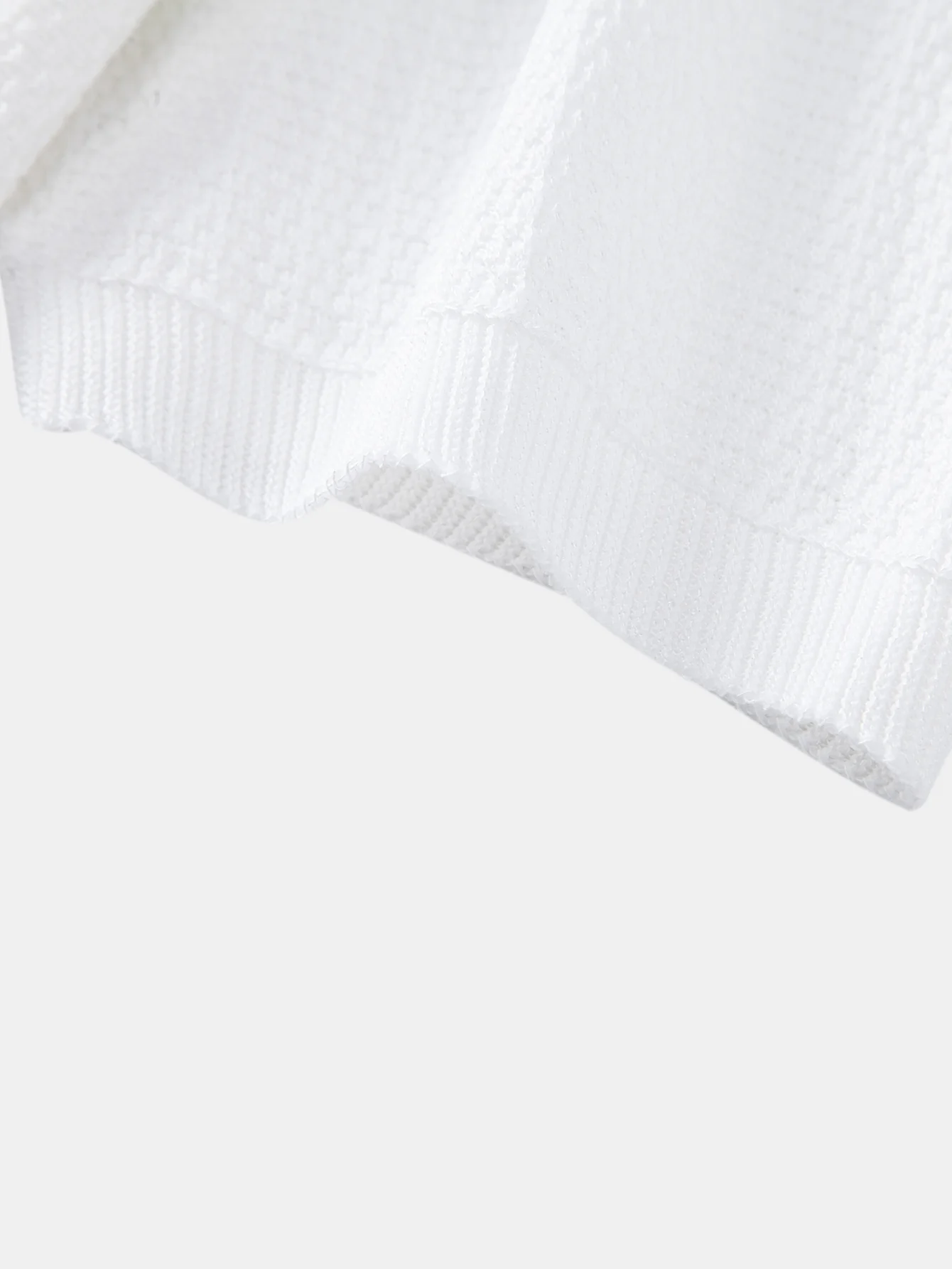Contrast Textured Knit Polo & Slim Fit Tapered Trousers - Image 19