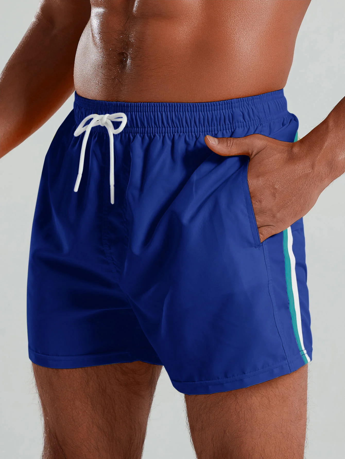 Contrast Trim 3" Swim Shorts - Image 10