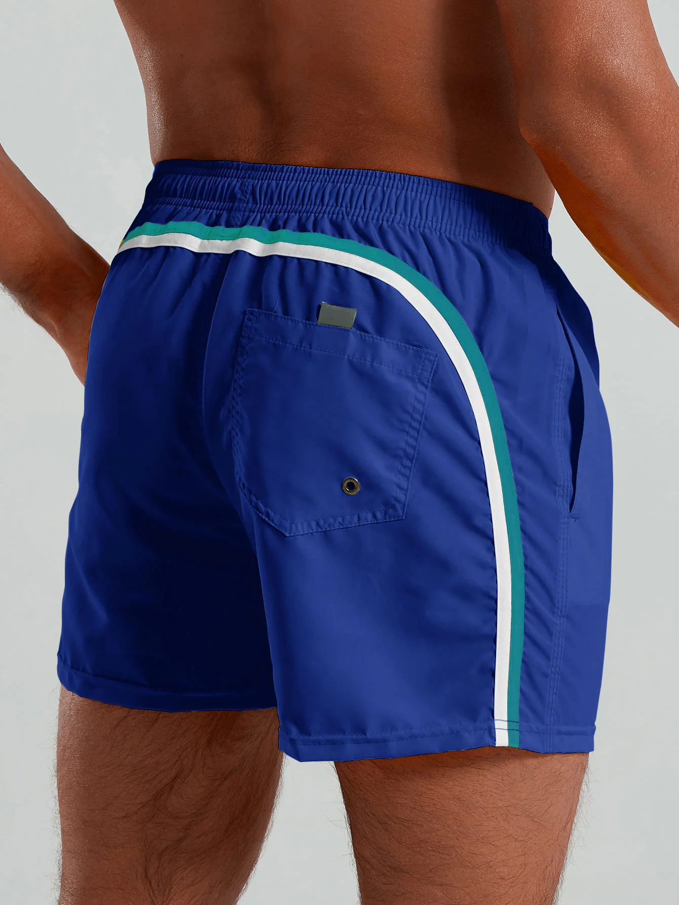Contrast Trim 3" Swim Shorts - Image 11