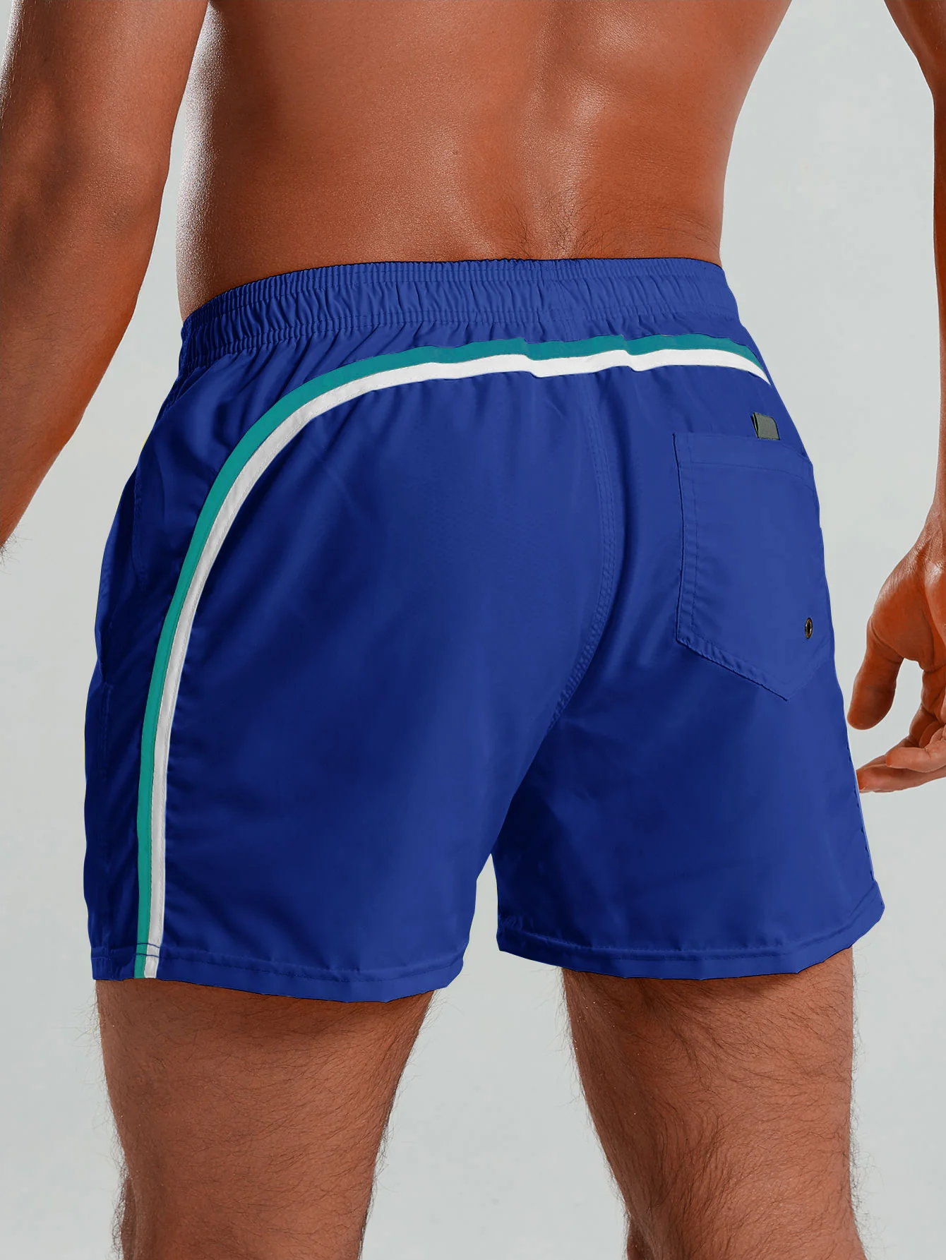 Contrast Trim 3" Swim Shorts - Image 12