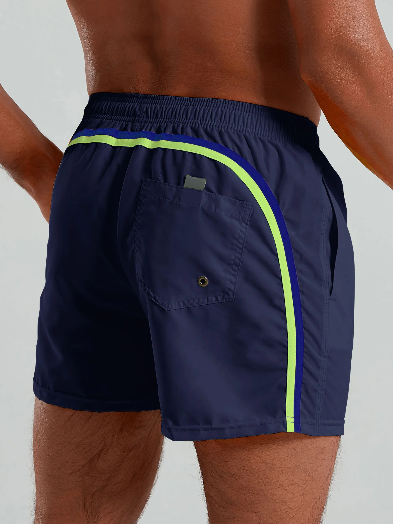 Contrast Trim 3" Swim Shorts - Image 5