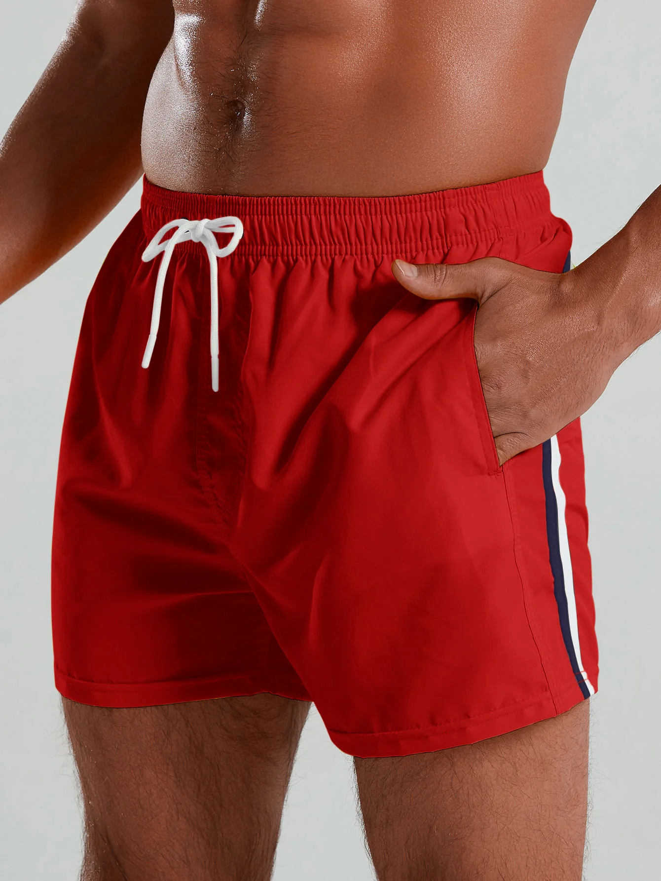 Contrast Trim 3" Swim Shorts - Image 7