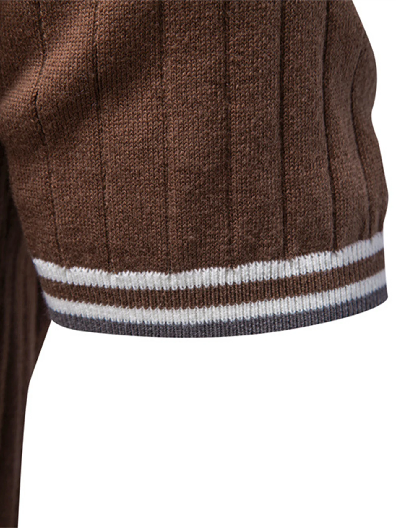 Contrast Trim Johnny Collar Polo - Image 8