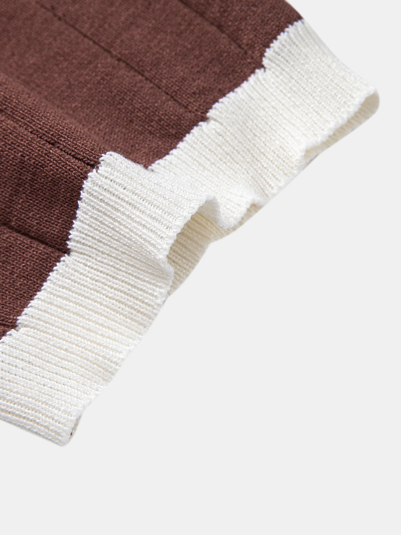 Contrast Trim Stripe Johnny Collar Polo - Image 15