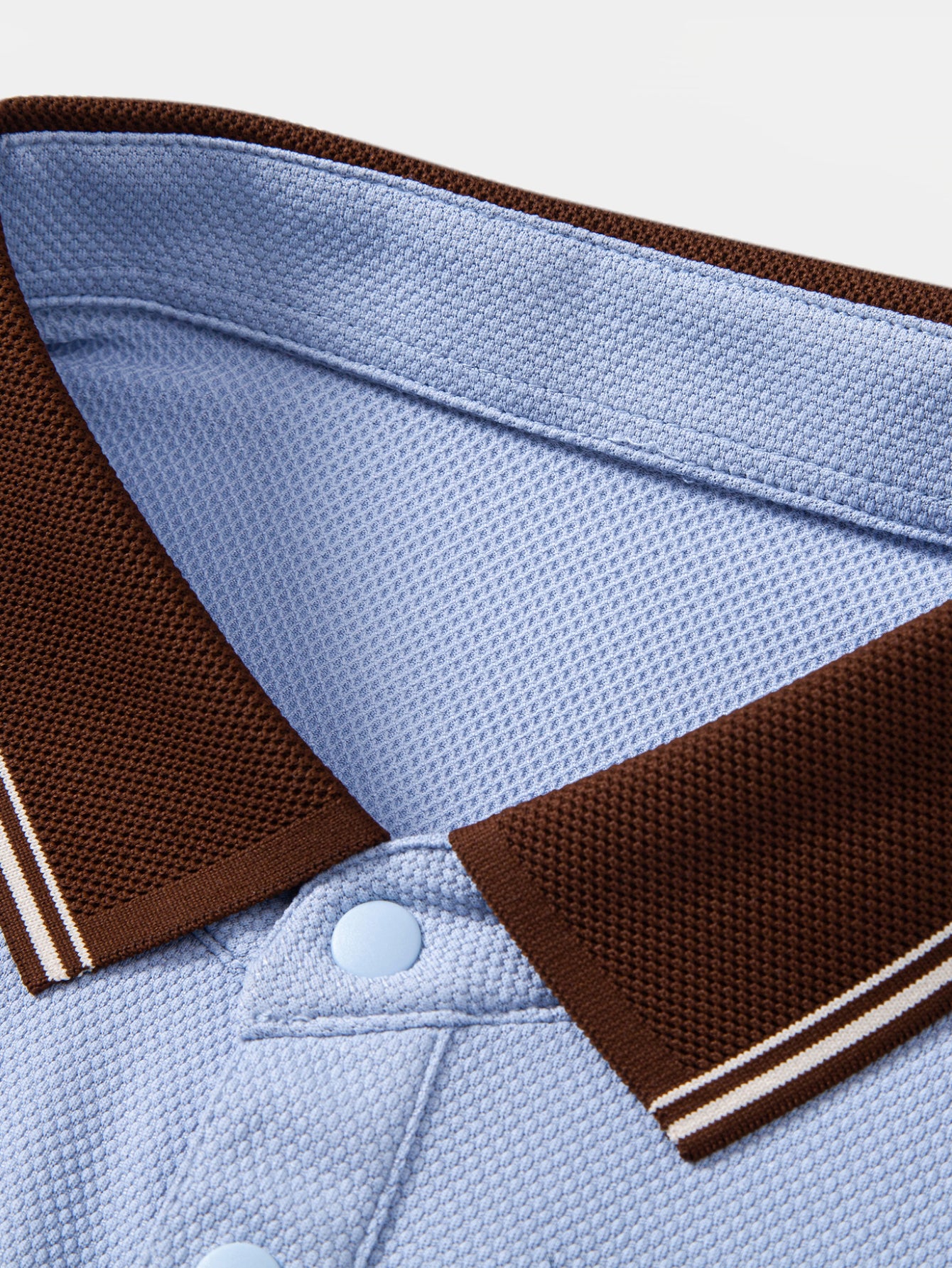 Contrast Trim Textured Polo - Image 12