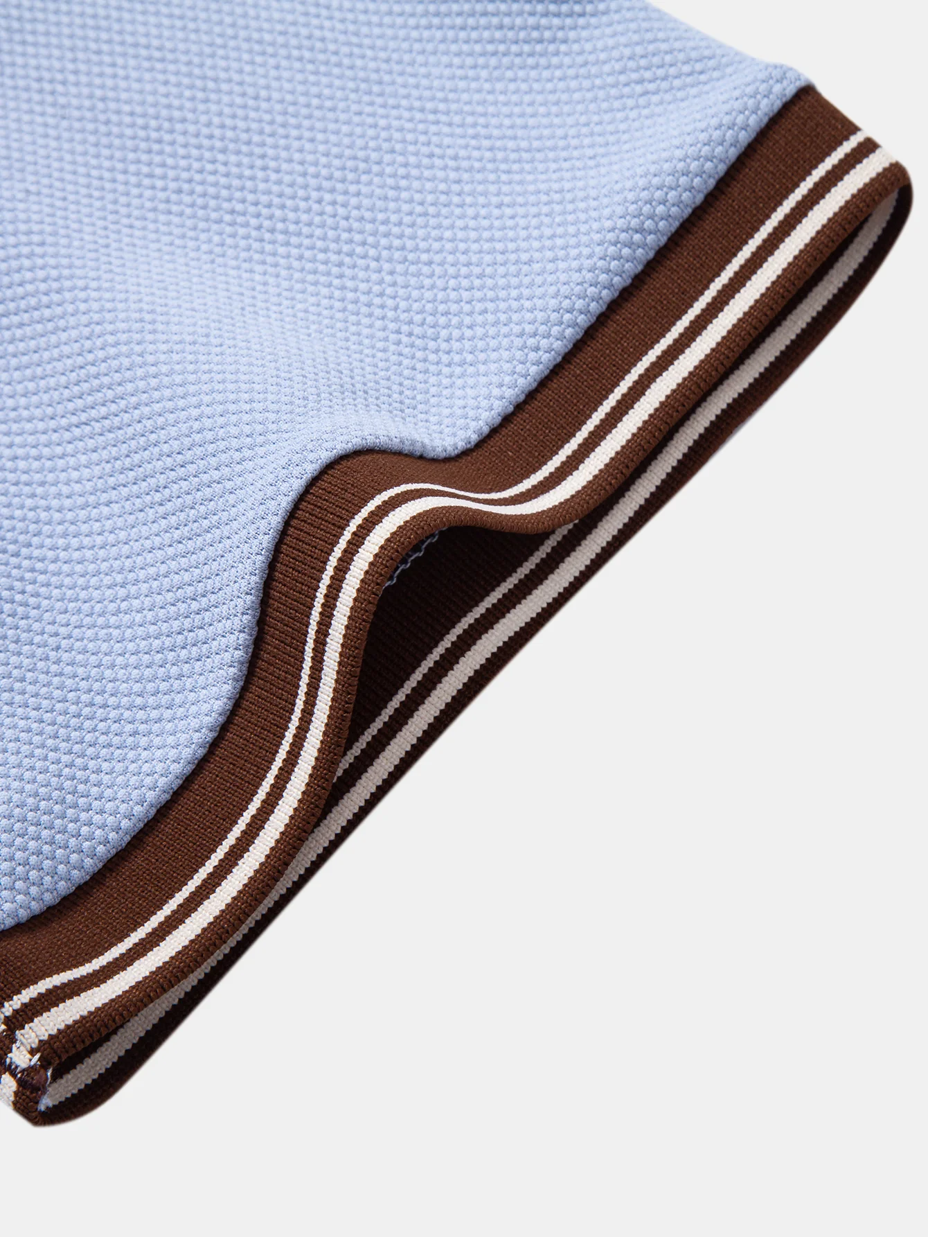 Contrast Trim Textured Polo - Image 14