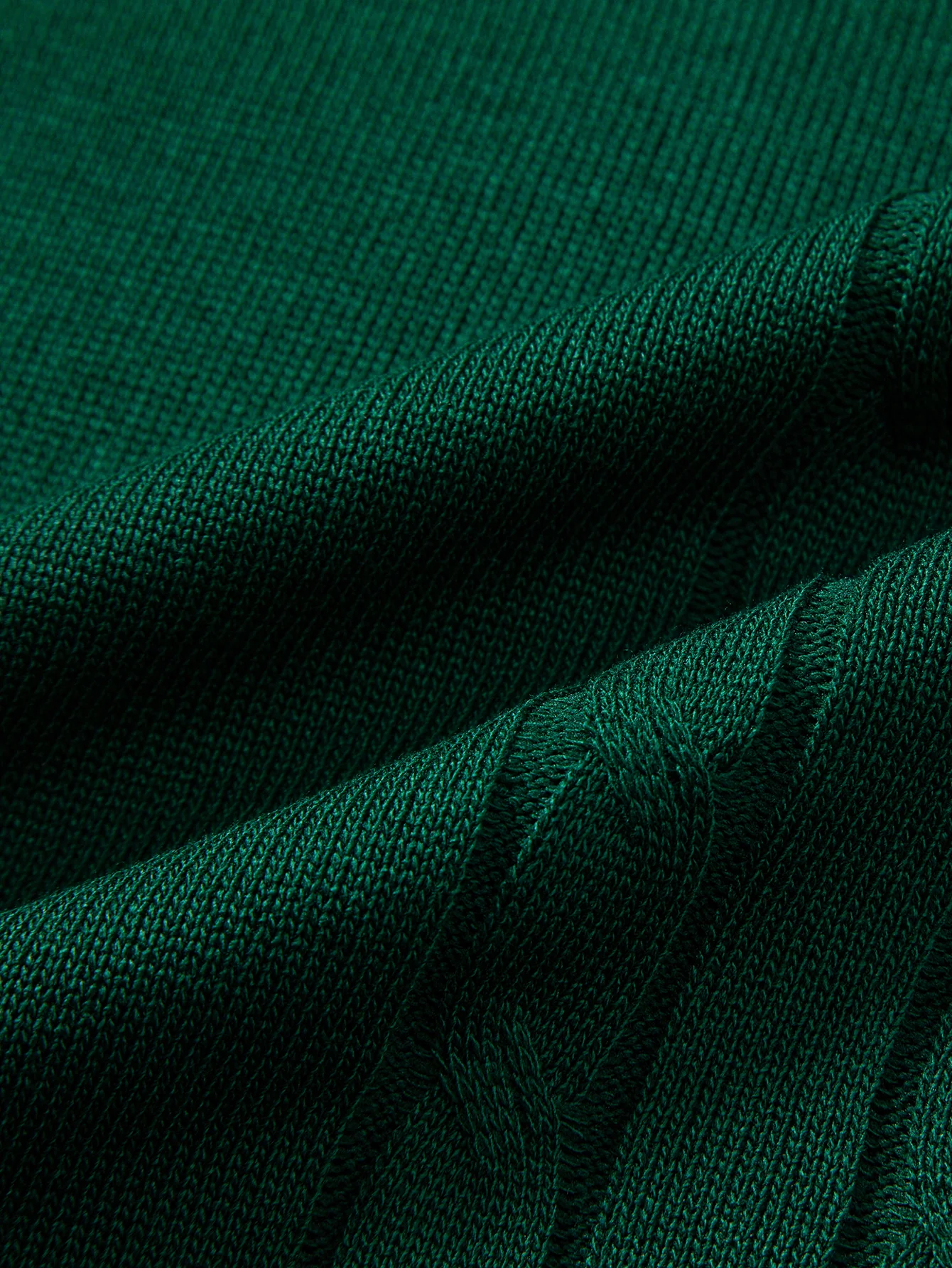 Contrast Trim Twisted Jacquard Knit Polo & Slim Fit Tapered Trousers - Image 32