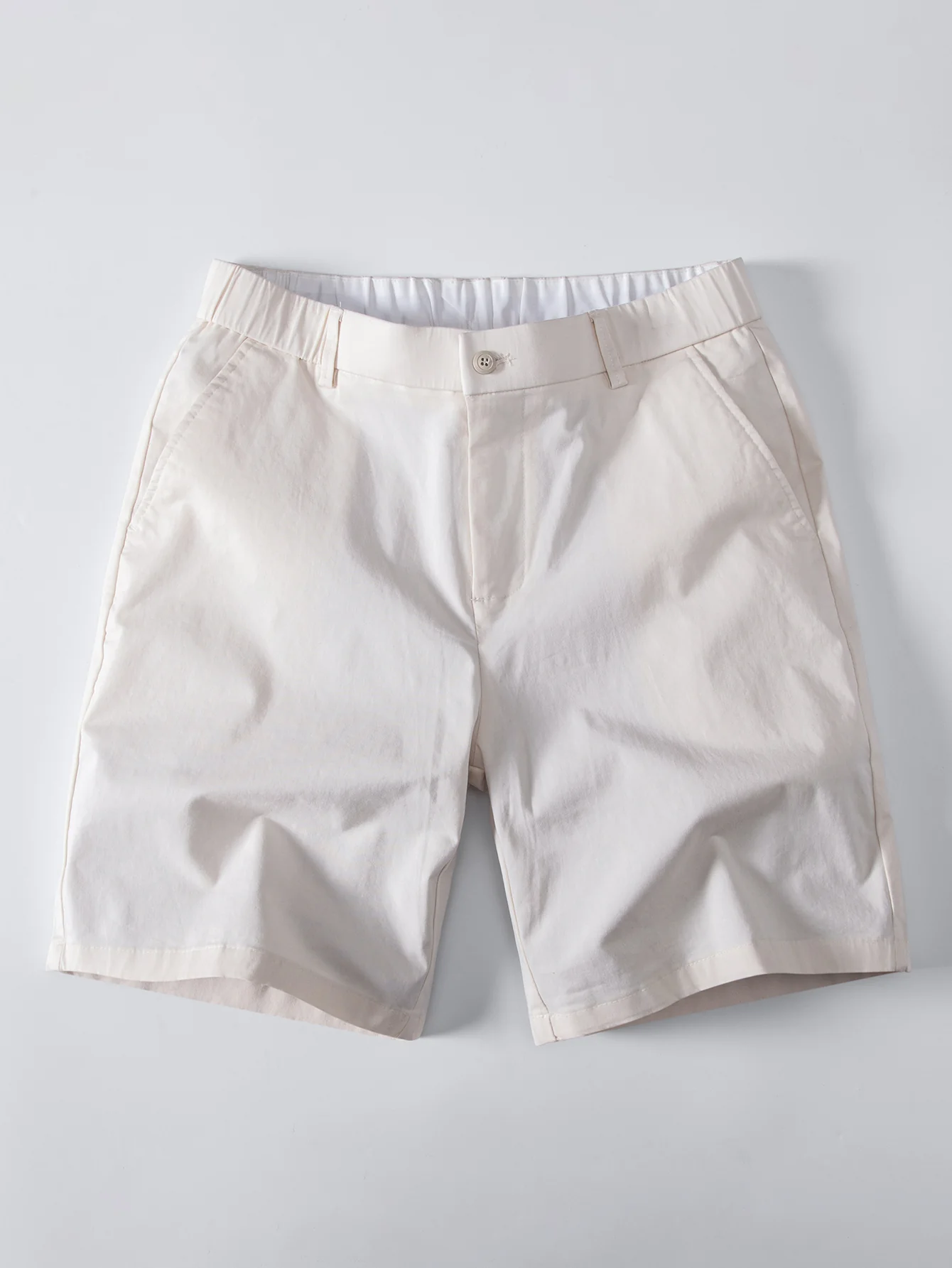 Contrast Trim Waffle Ringer T-Shirt & Elastic Waist Chino Shorts - Image 7