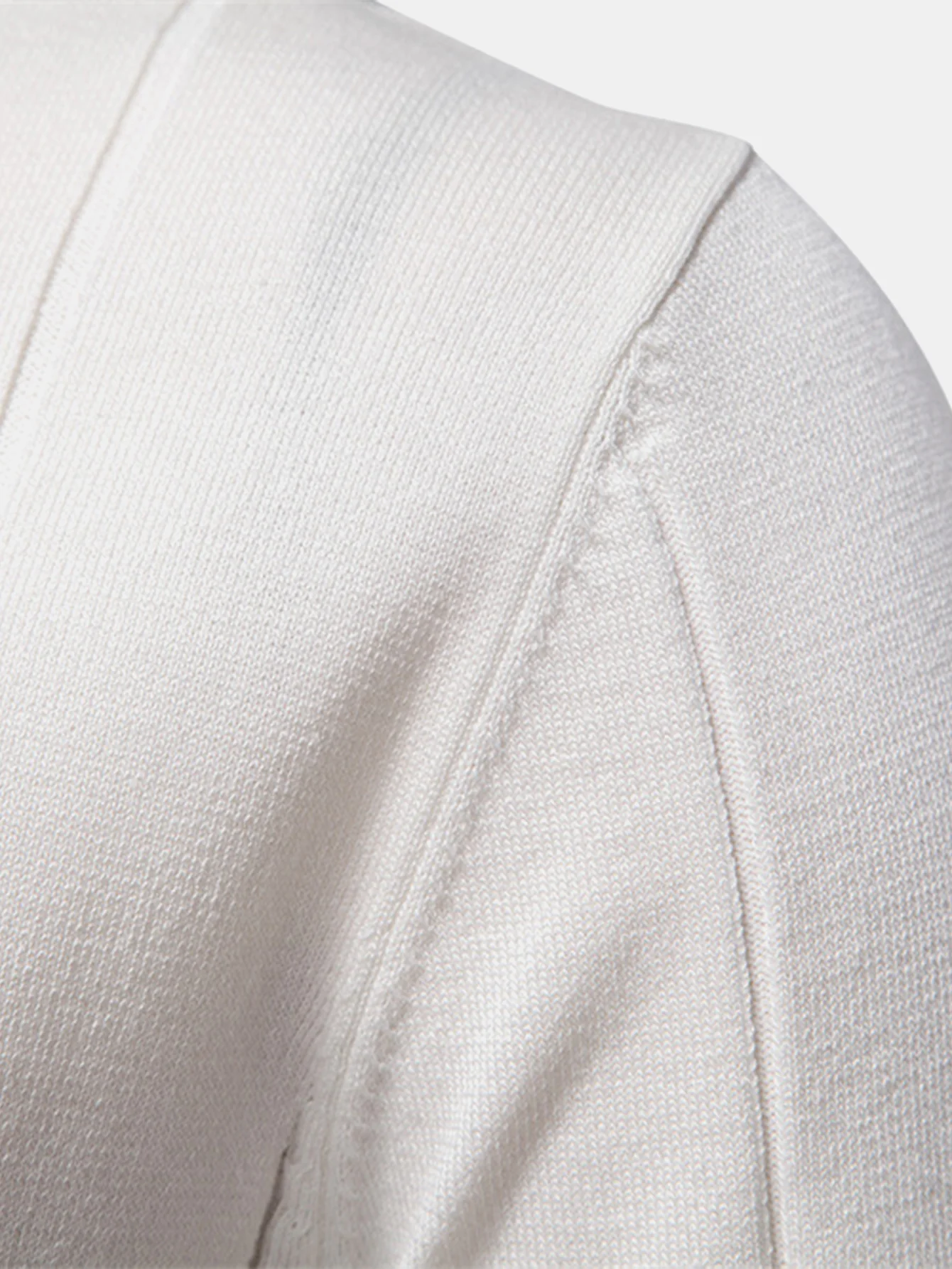 Kontrastbesatz Reißverschluss Strick Poloshirts & Baumwoll Chino Shorts - Image 21