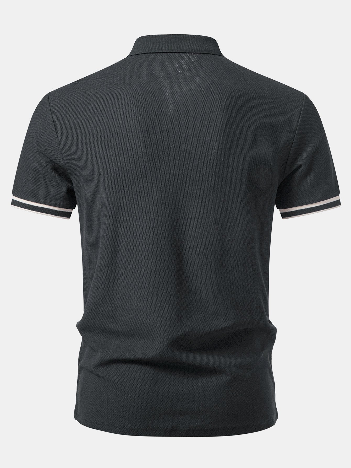 Contrast Trim Zipper Polo - Image 10