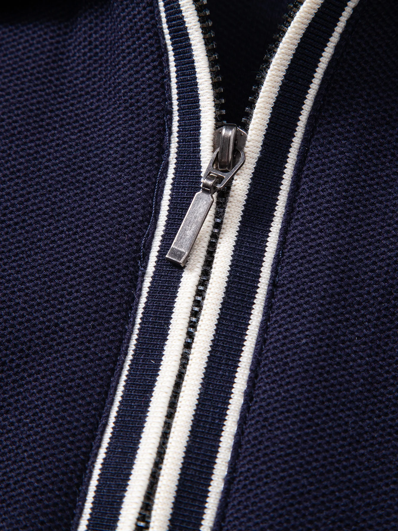Contrast Trim Zipper Polo - Image 12