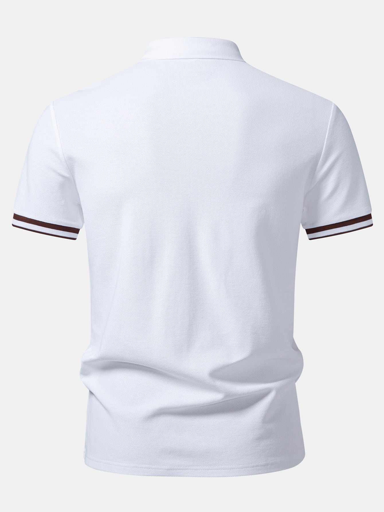 Contrast Trim Zipper Polo - Image 6