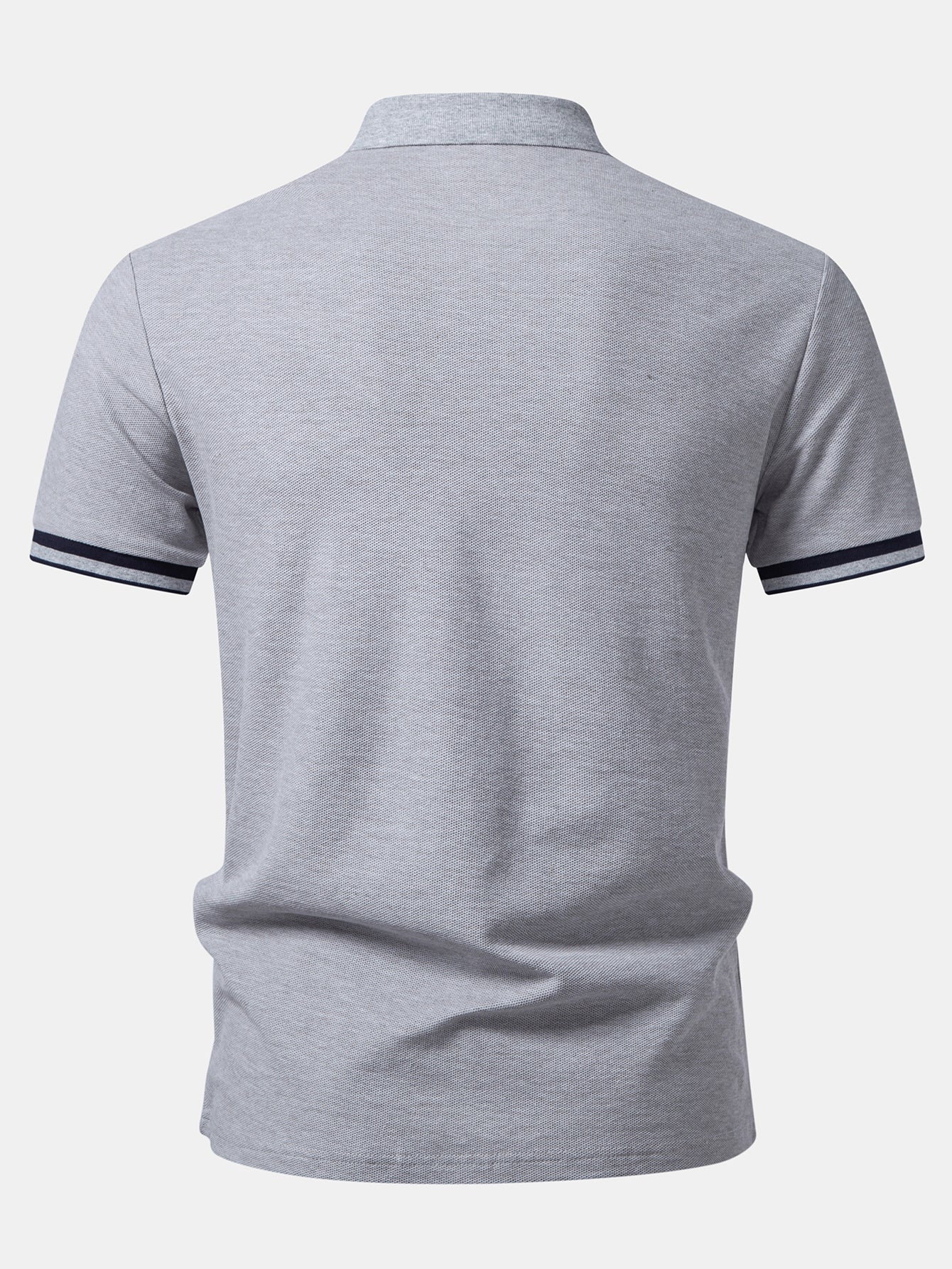 Contrast Trim Zipper Polo - Image 8