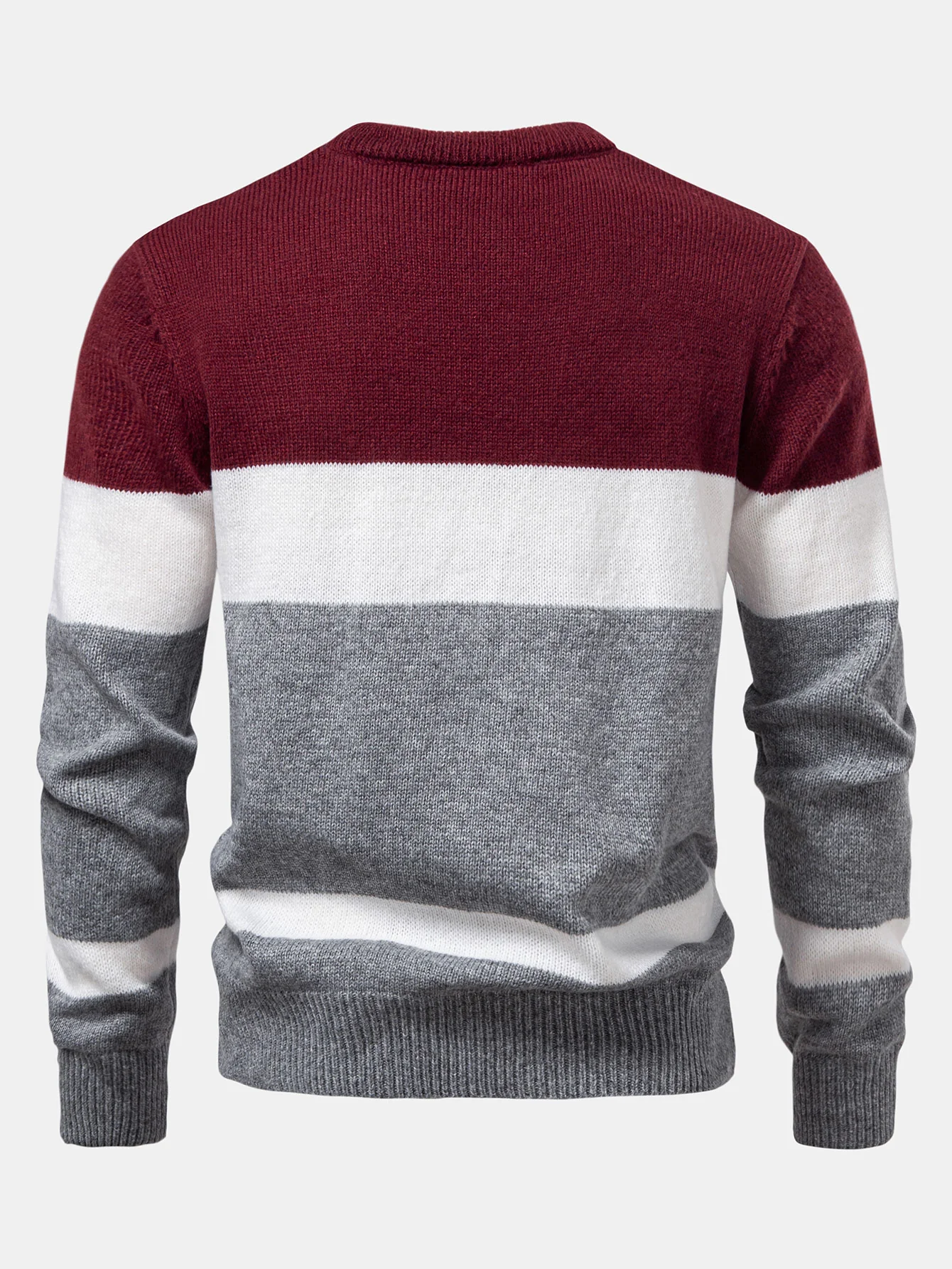 Kontrast Dreh Jacquard Strickpullover - Image 2