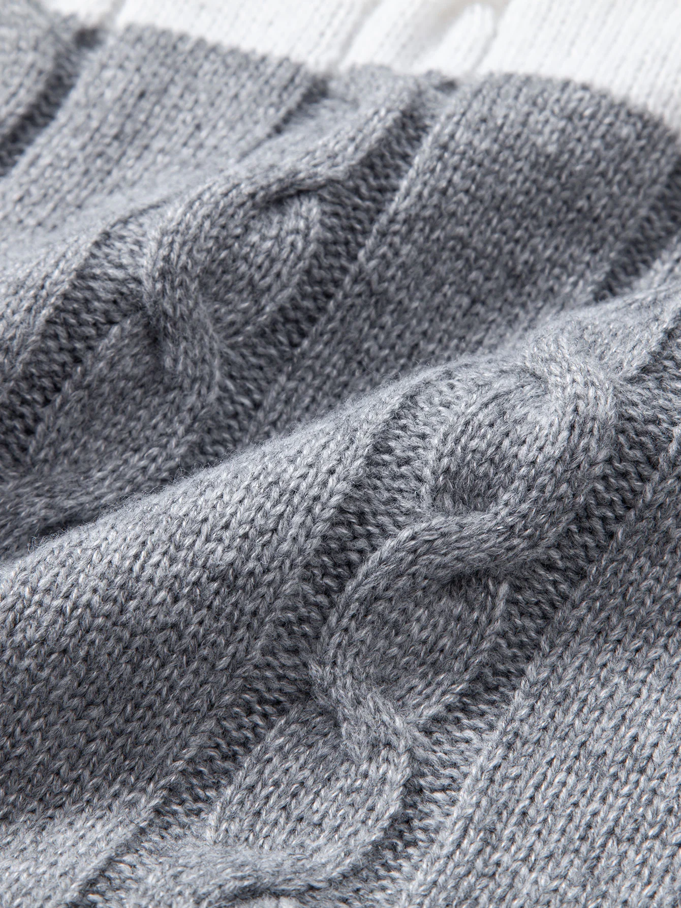 Kontrast Dreh Jacquard Strickpullover - Image 4