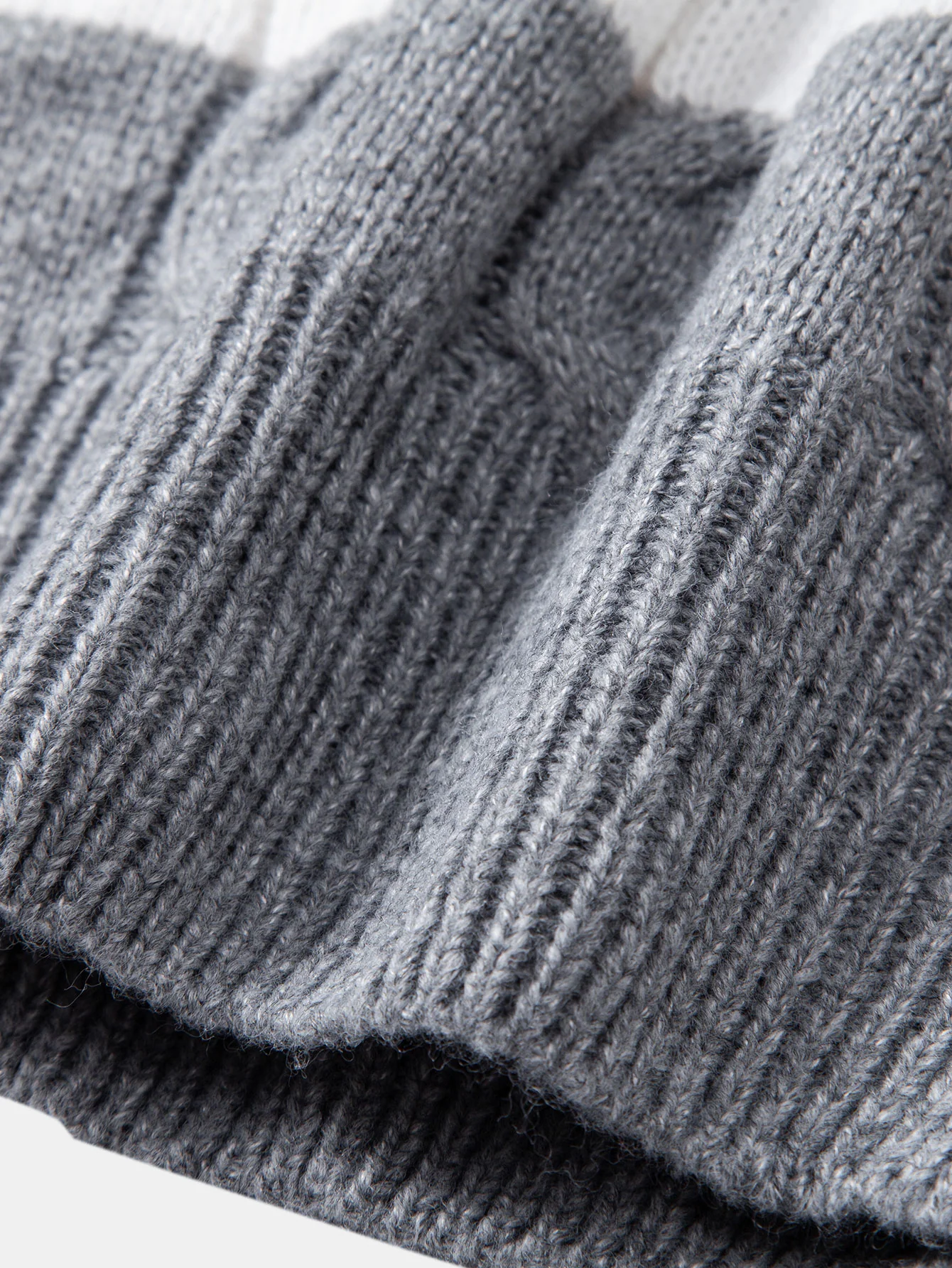 Kontrast Dreh Jacquard Strickpullover - Image 6