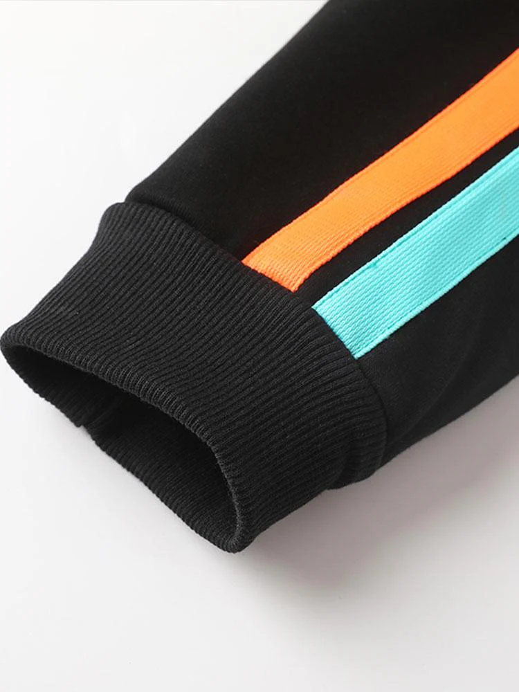 Kontrast-Webband Rundhals-Sweatshirt - Image 7