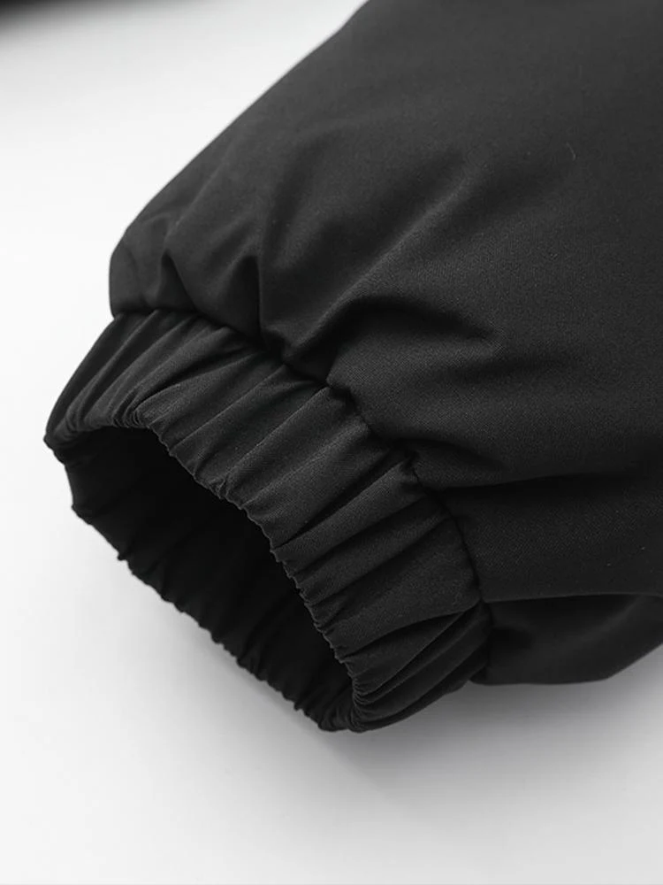 Kontrast Zip-Up Kapuzen-Pufferjacke - Image 22