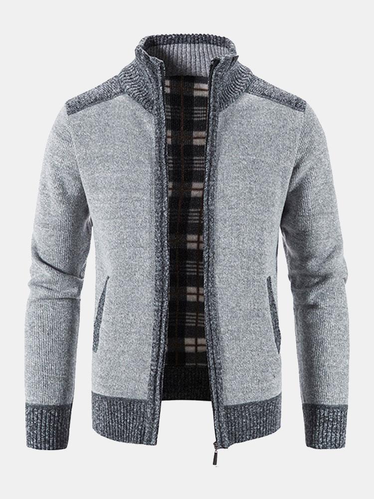 Kontrast Zip-Up Pullover - Image 5