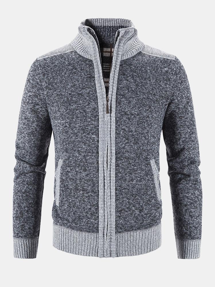 Kontrast Zip-Up Pullover - Image 6