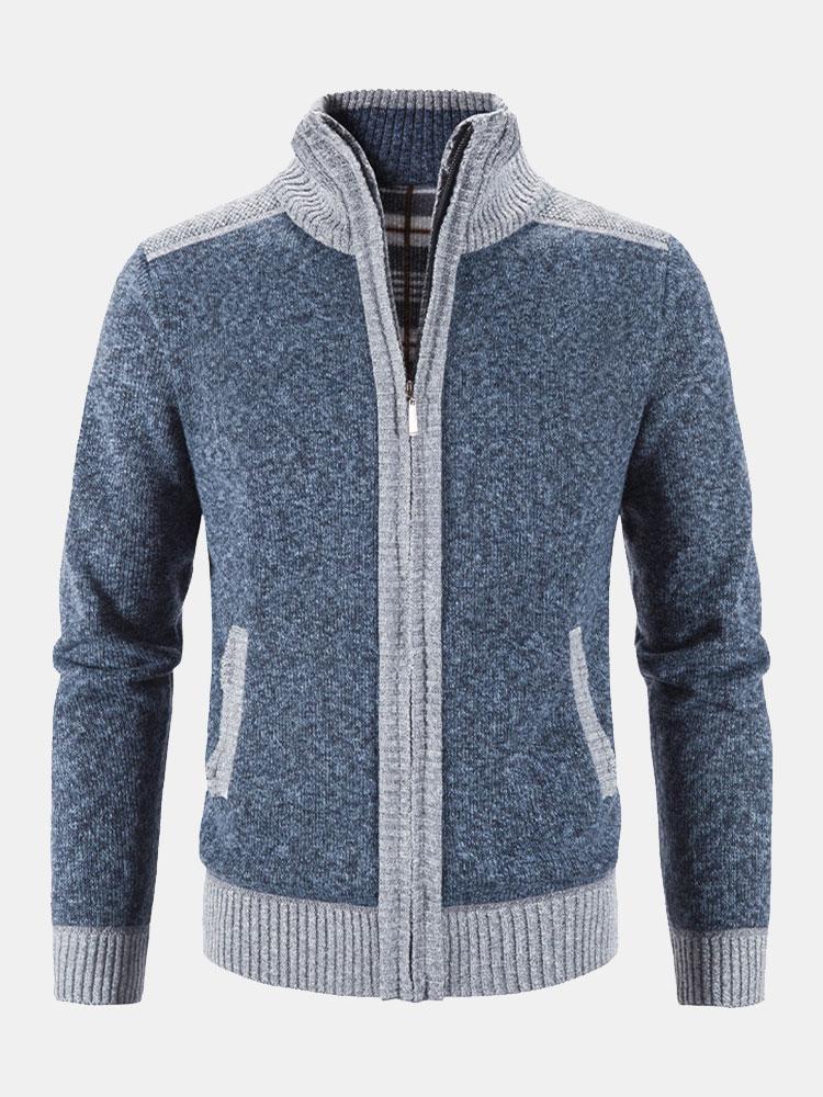Kontrast Zip-Up Pullover - Image 7