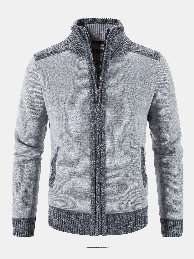 Kontrast Zip-Up Pullover - Image 8