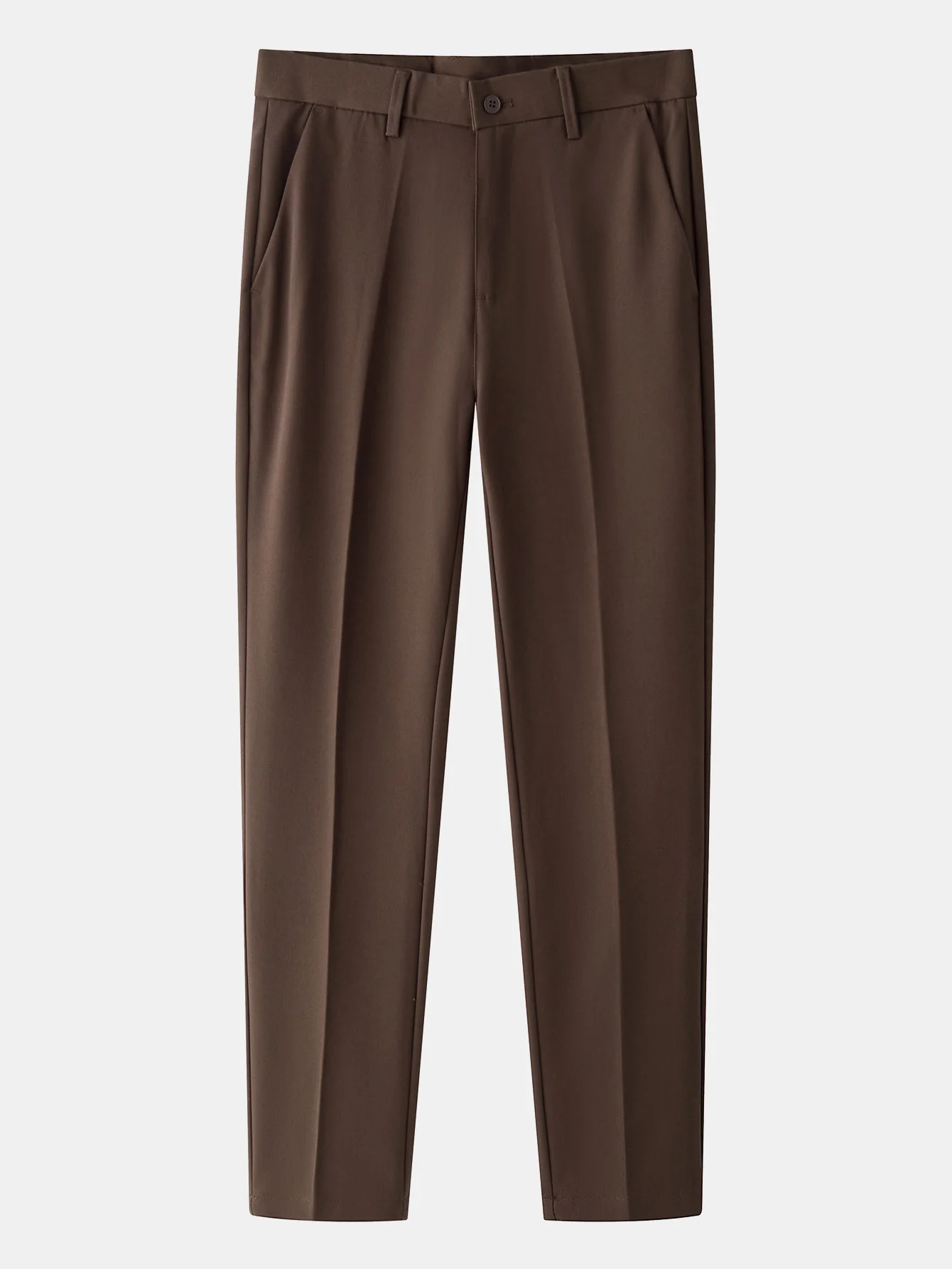 Contrast Zipper Knit Polo & Slim Fit Tapered Trousers - Image 4