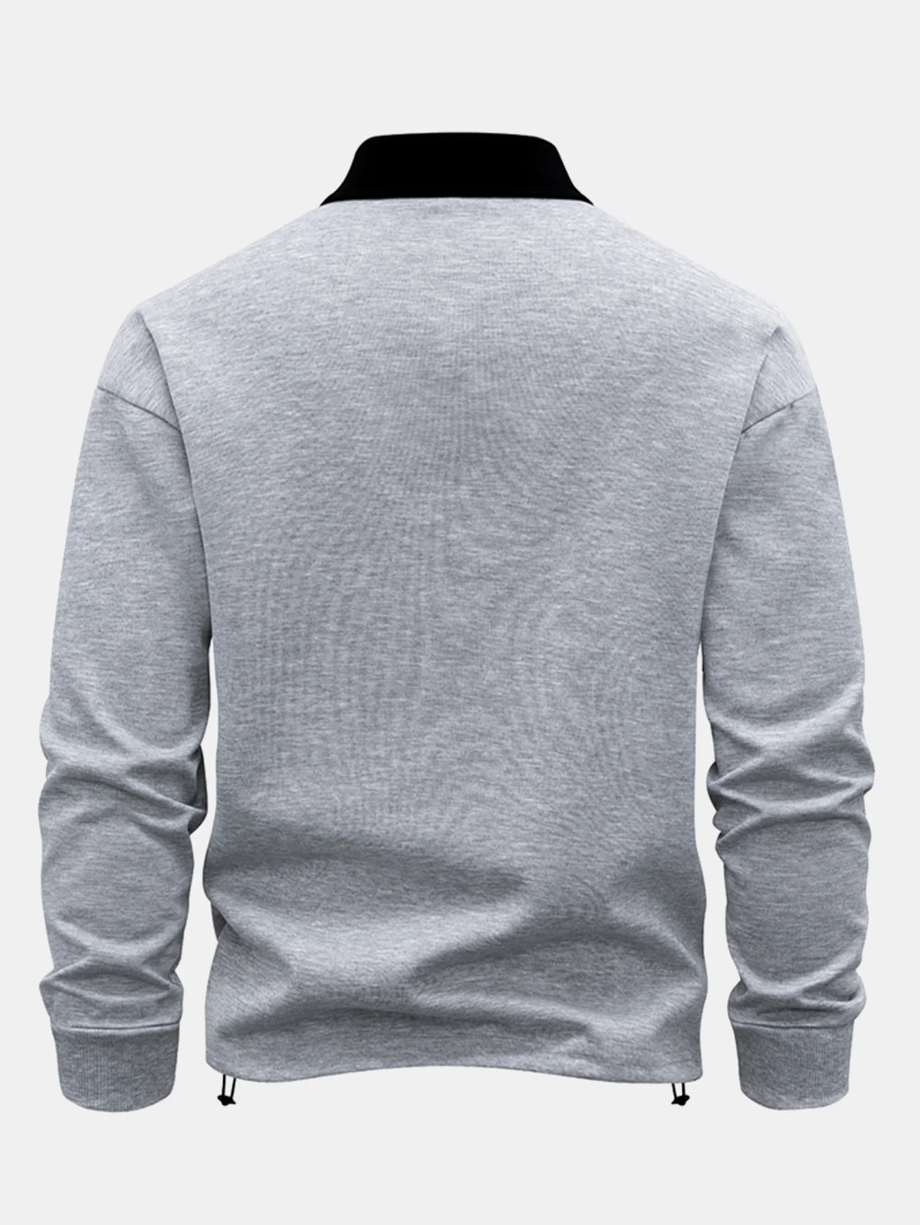 Sweatshirt mit kontrastierendem Reißverschluss und Poloshirts-Kragen - Image 2