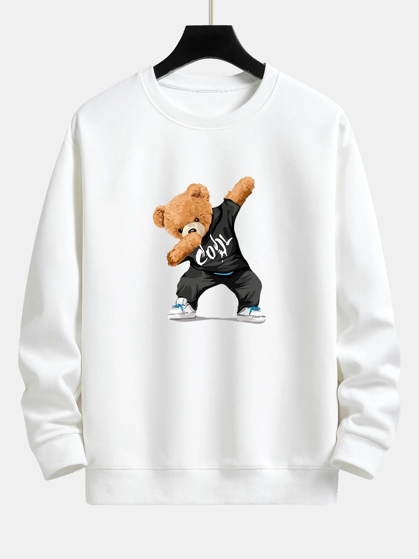 Cool Bear Print Relax Fit Rundhals Sweatshirt & Jogginghose - Image 10