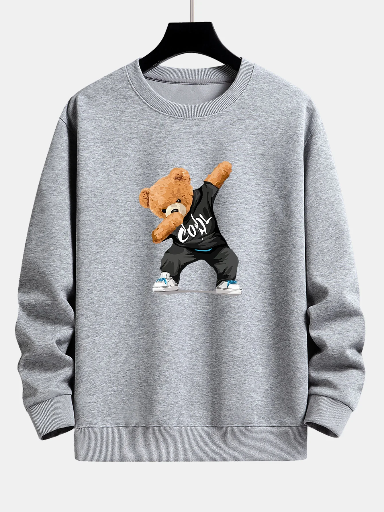 Cool Bear Print Relax Fit Rundhals Sweatshirt & Jogginghose - Image 11