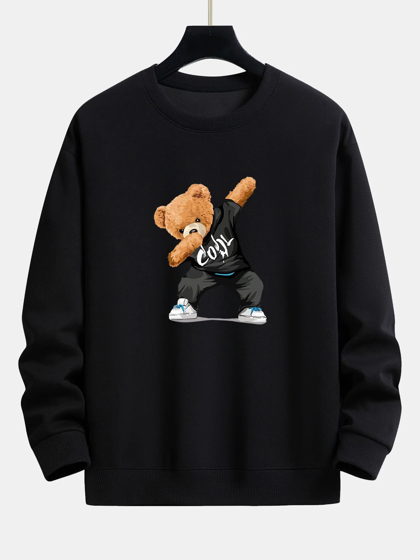 Cool Bear Print Relax Fit Rundhals Sweatshirt & Jogginghose - Image 7