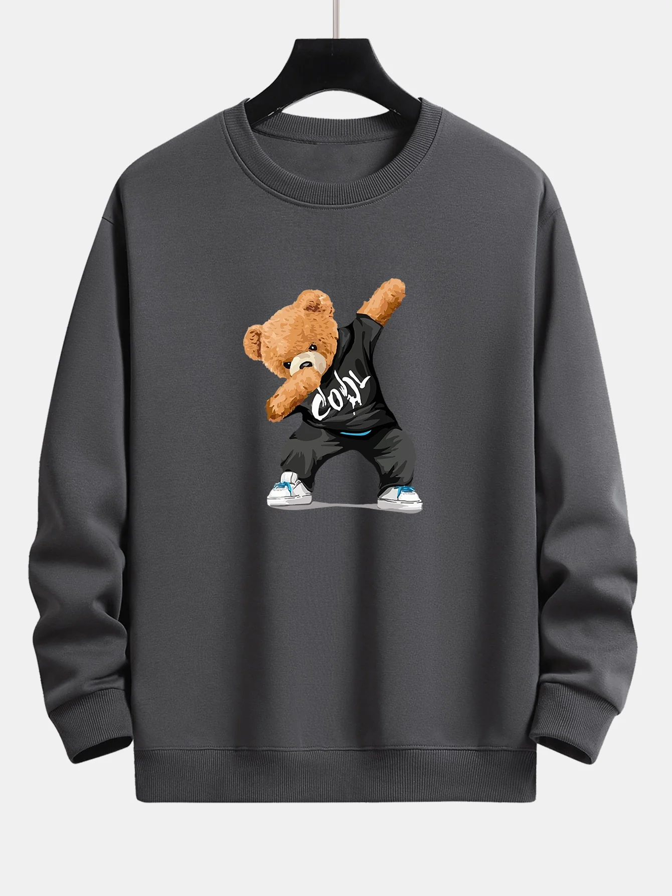 Cool Bear Print Relax Fit Rundhals Sweatshirt & Jogginghose - Image 8