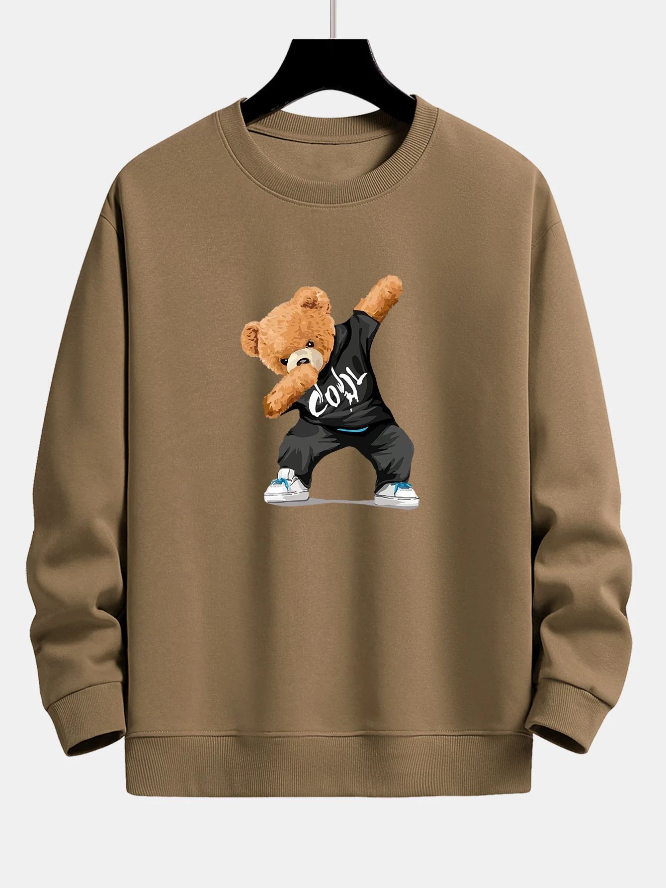 Cool Bear Print Relax Fit Rundhals Sweatshirt & Jogginghose - Image 9