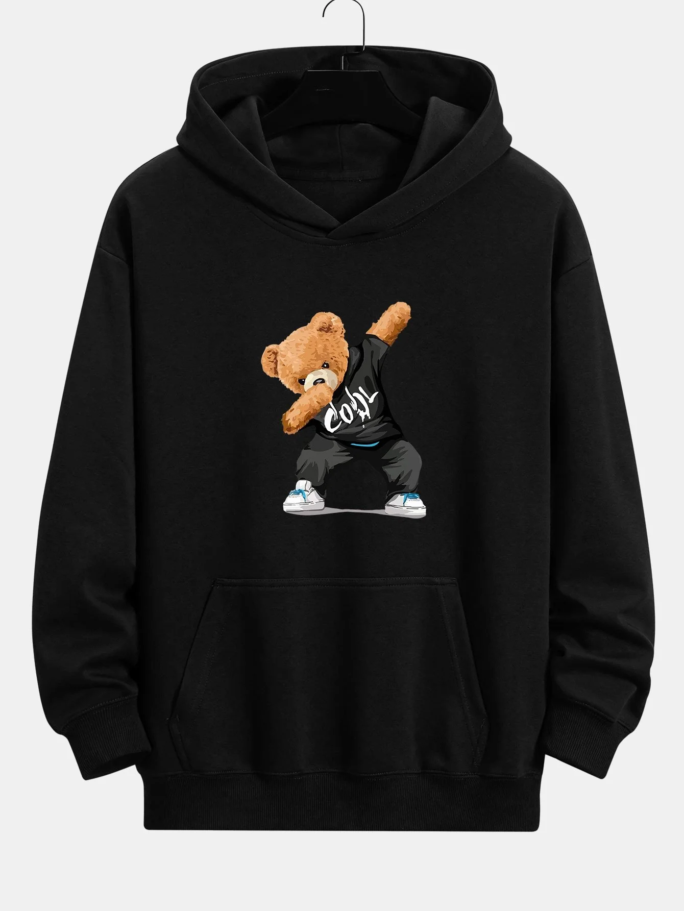 Cooler Bärenprint Relaxed Fit Hoodie