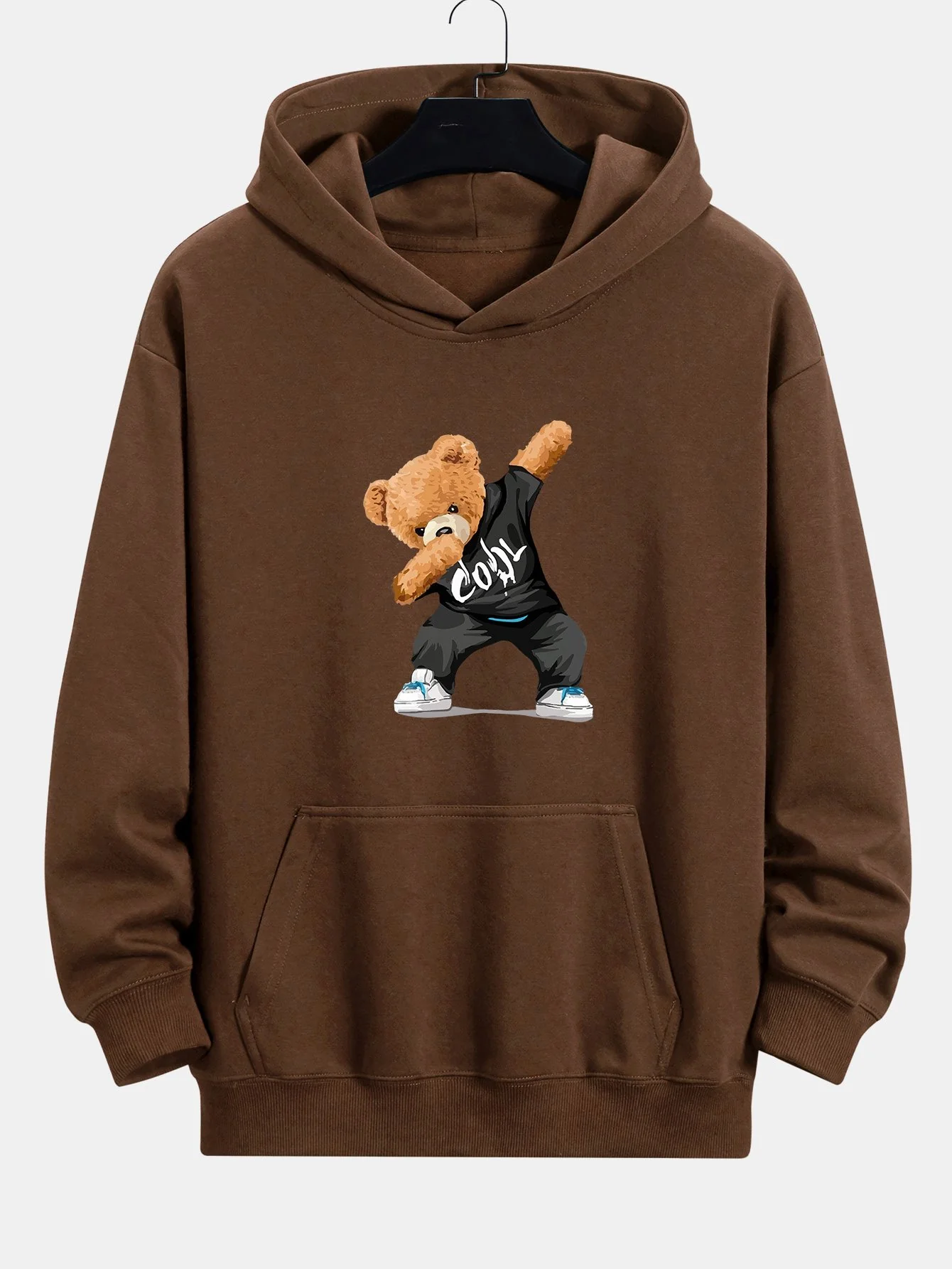 Cooler Bärenprint Relaxed Fit Hoodie - Image 5