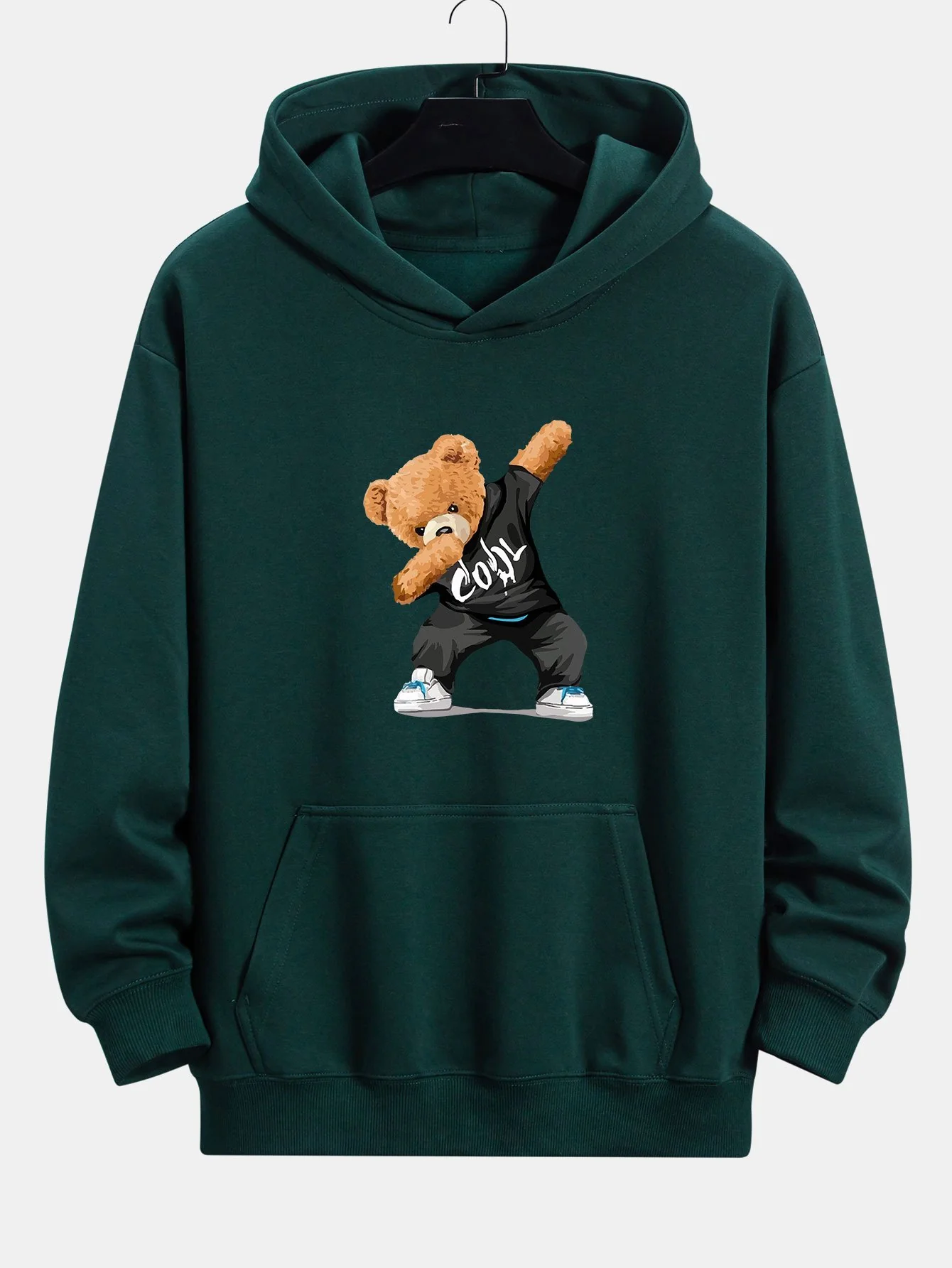 Cooler Bärenprint Relaxed Fit Hoodie - Image 7