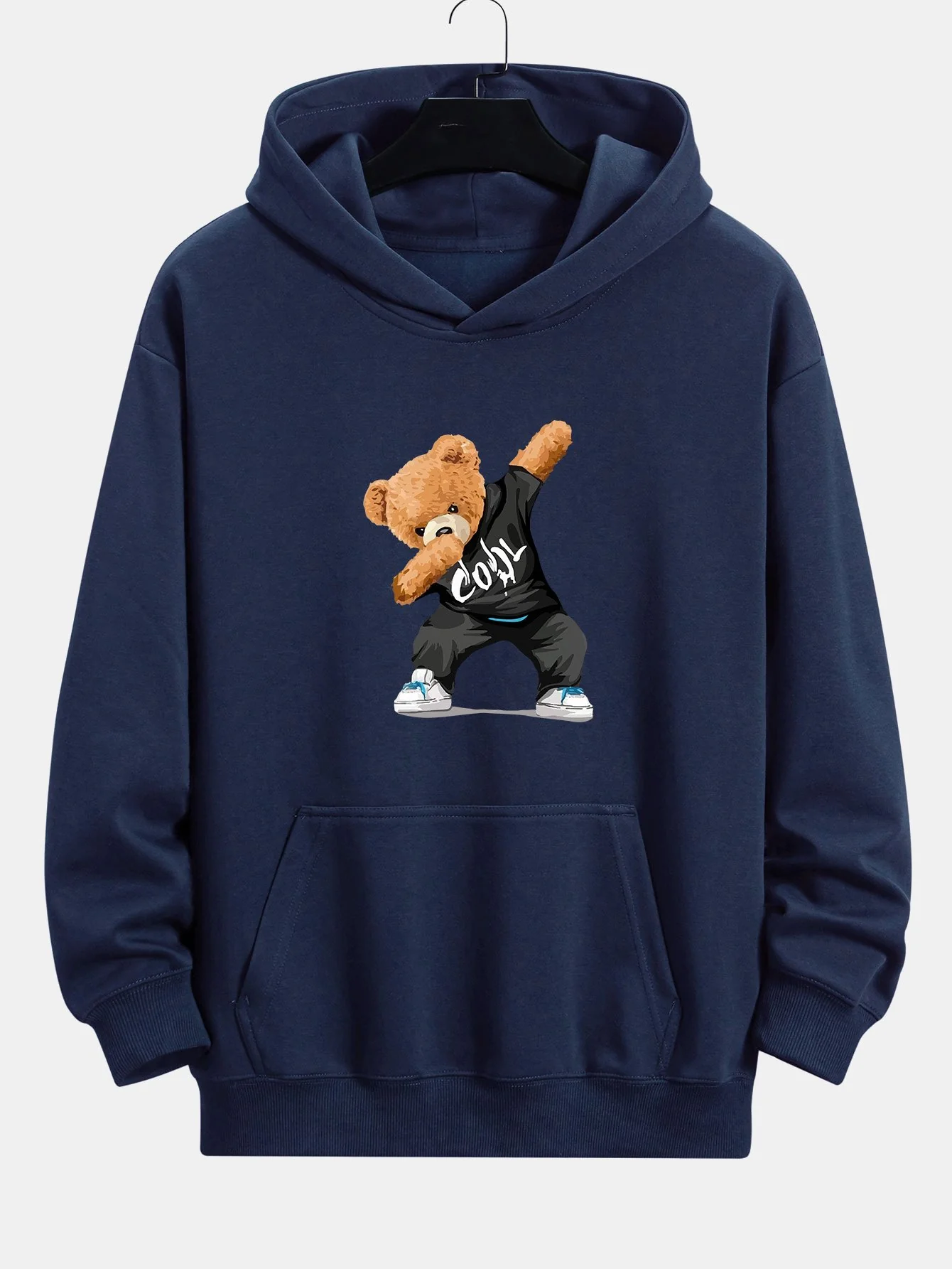Cooler Bärenprint Relaxed Fit Hoodie - Image 8