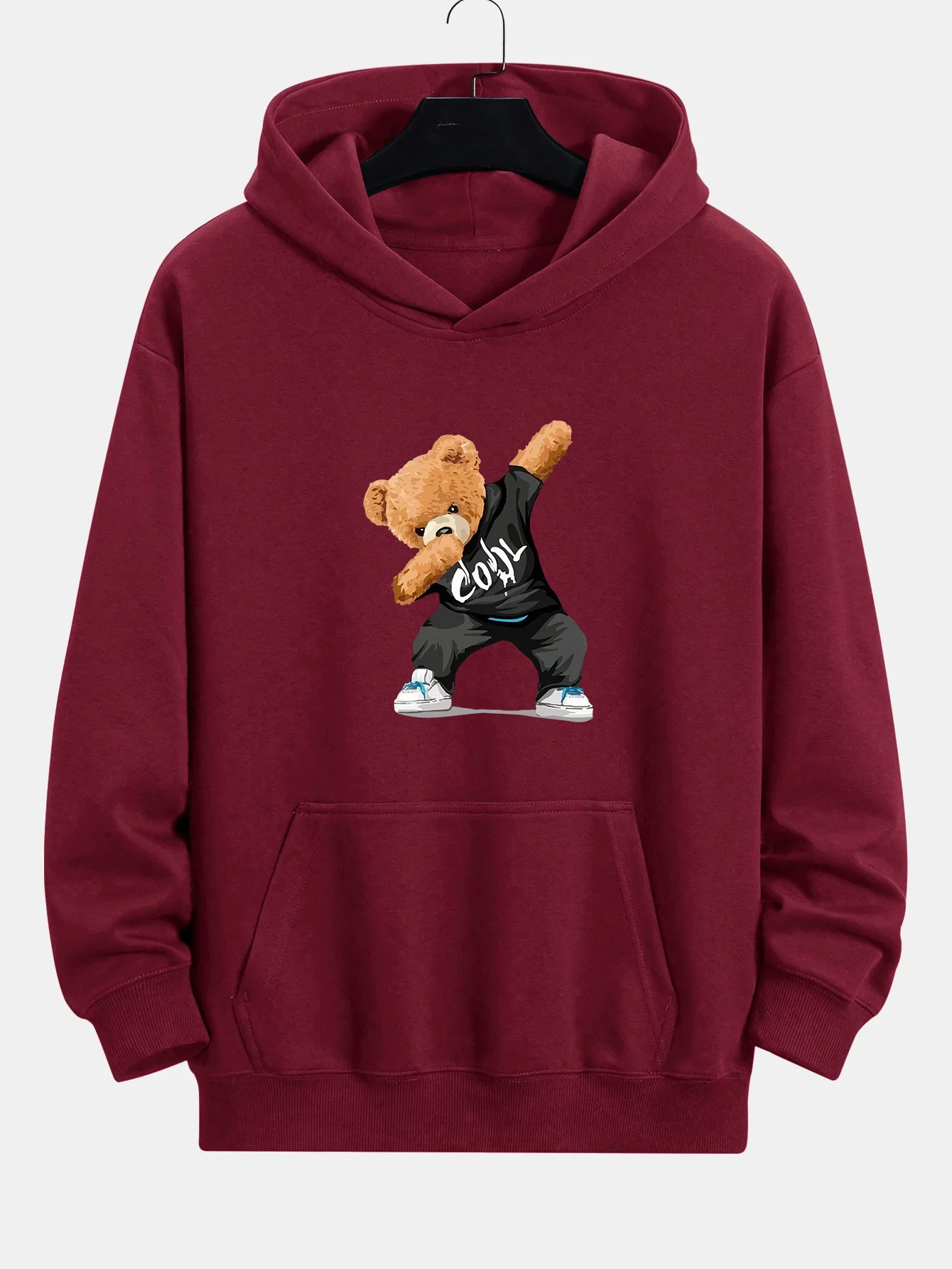 Cooler Bärenprint Relaxed Fit Hoodie - Image 9