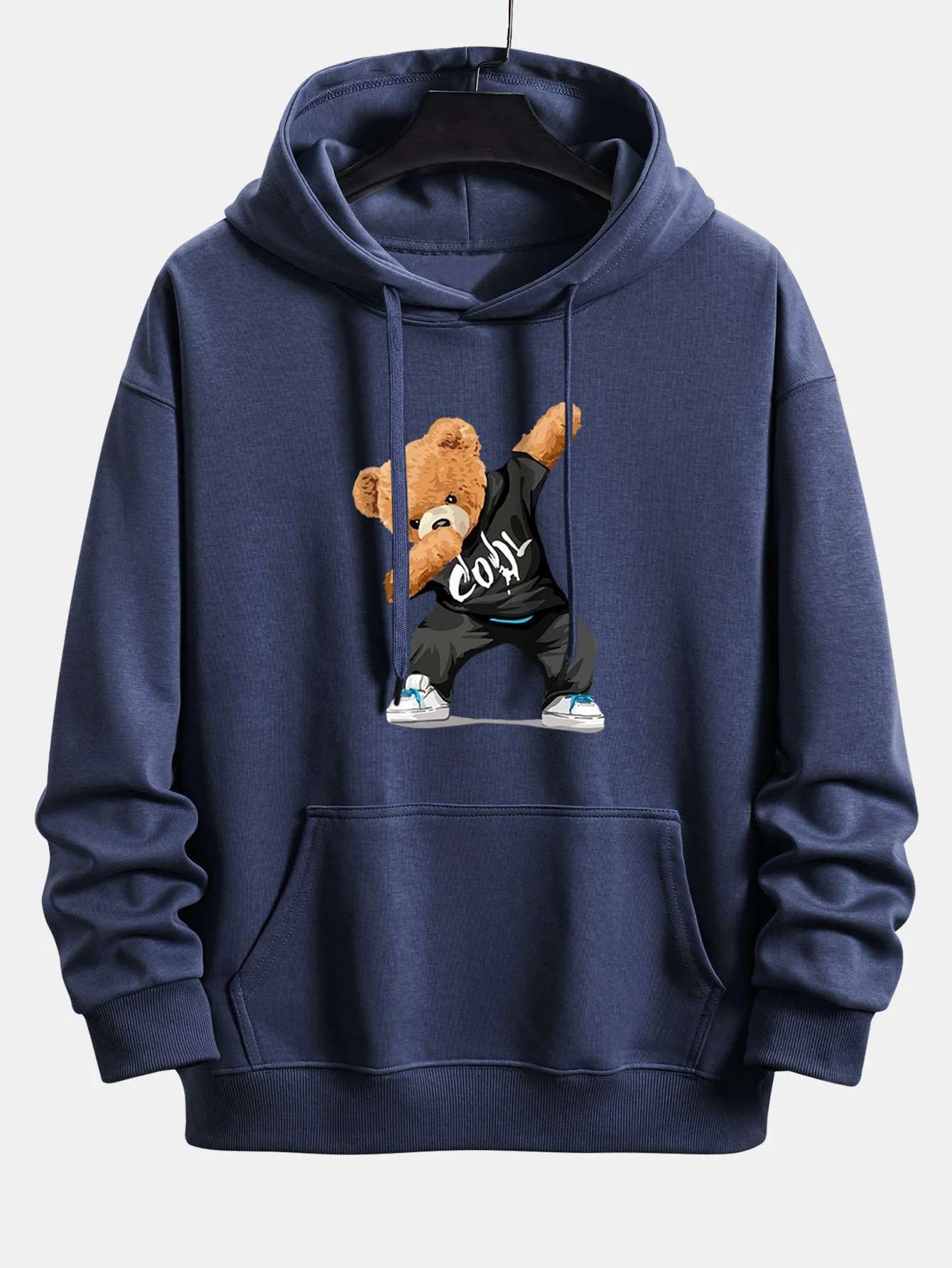 Cooler Bärenprint Relaxed Fit Hoodie - Image 4
