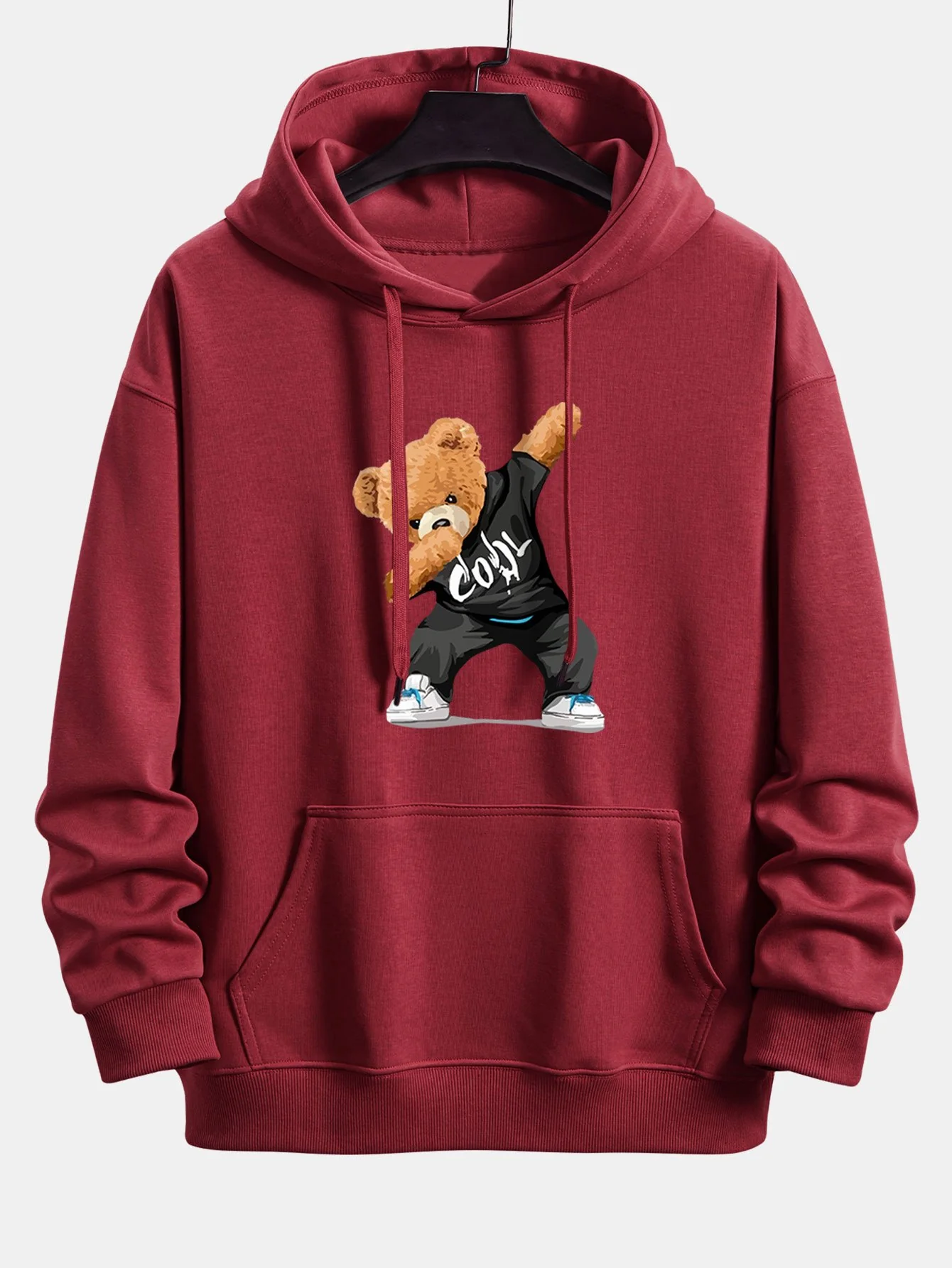 Cooler Bärenprint Relaxed Fit Hoodie - Image 7