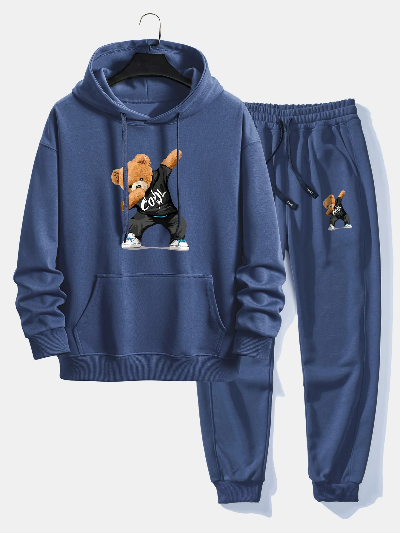 Cooler Bärenprint Relaxed Fit Hoodie & Jogginghose - Image 6