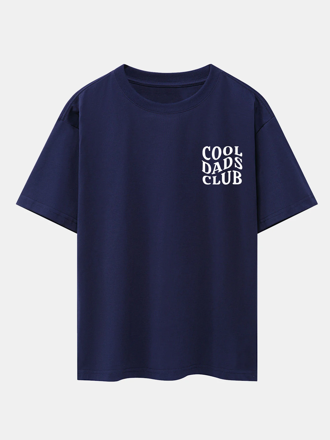 Cool Dads Club Print Drop Shoulder Oversize T-Shirt - Image 10