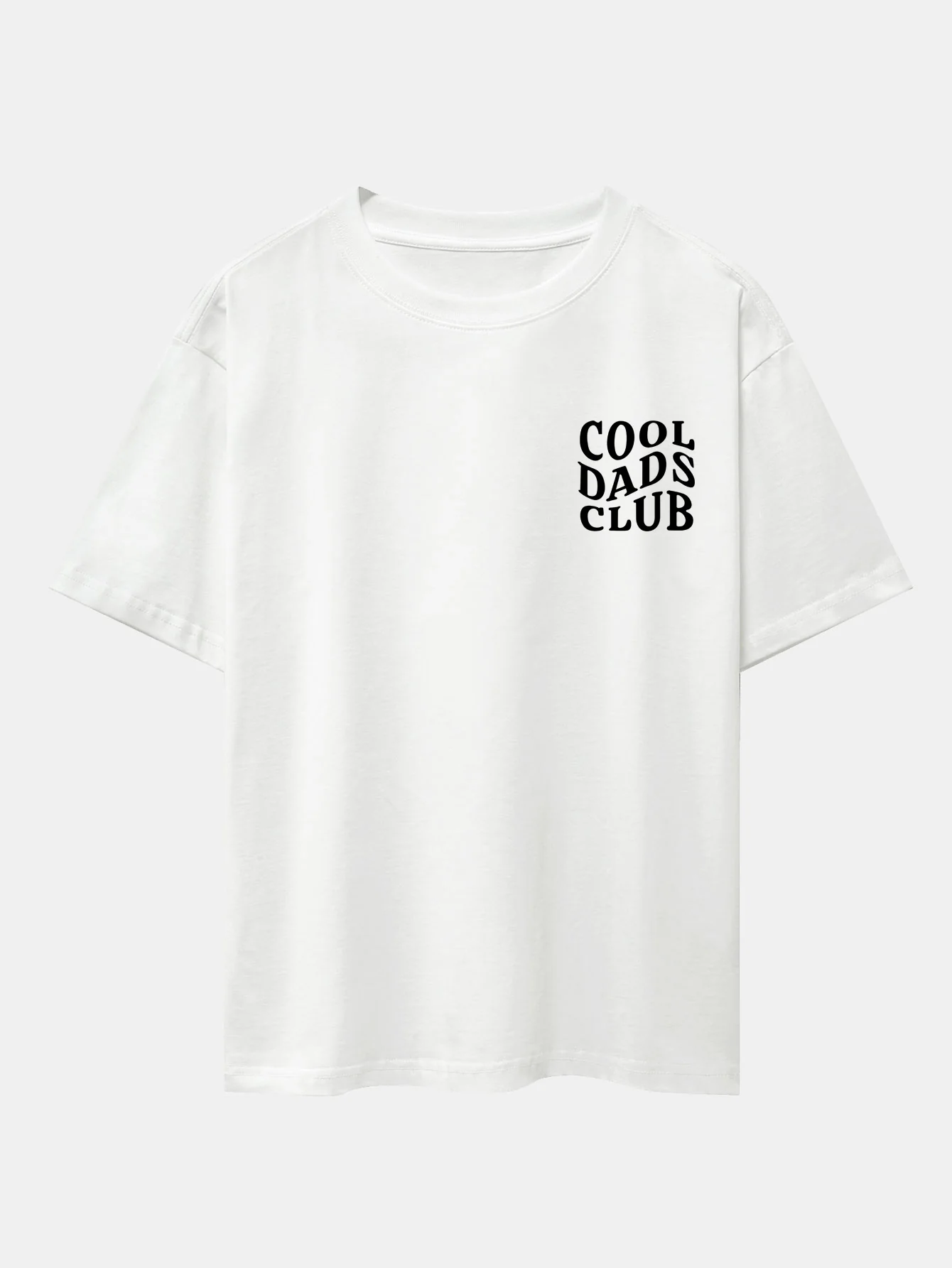 Cool Dads Club Print Drop Shoulder Oversize T-Shirt - Image 2