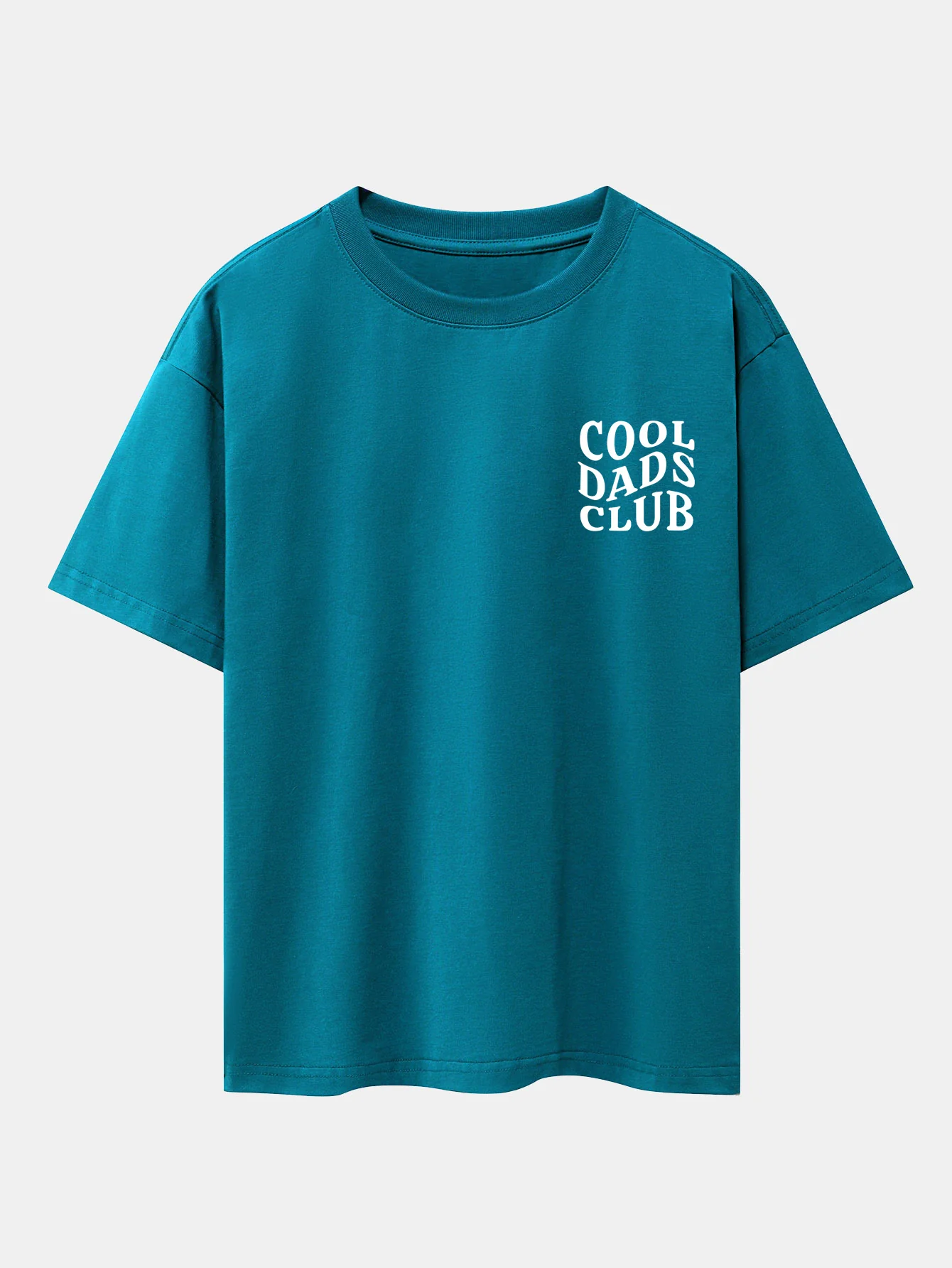 Cool Dads Club Print Drop Shoulder Oversize T-Shirt - Image 4