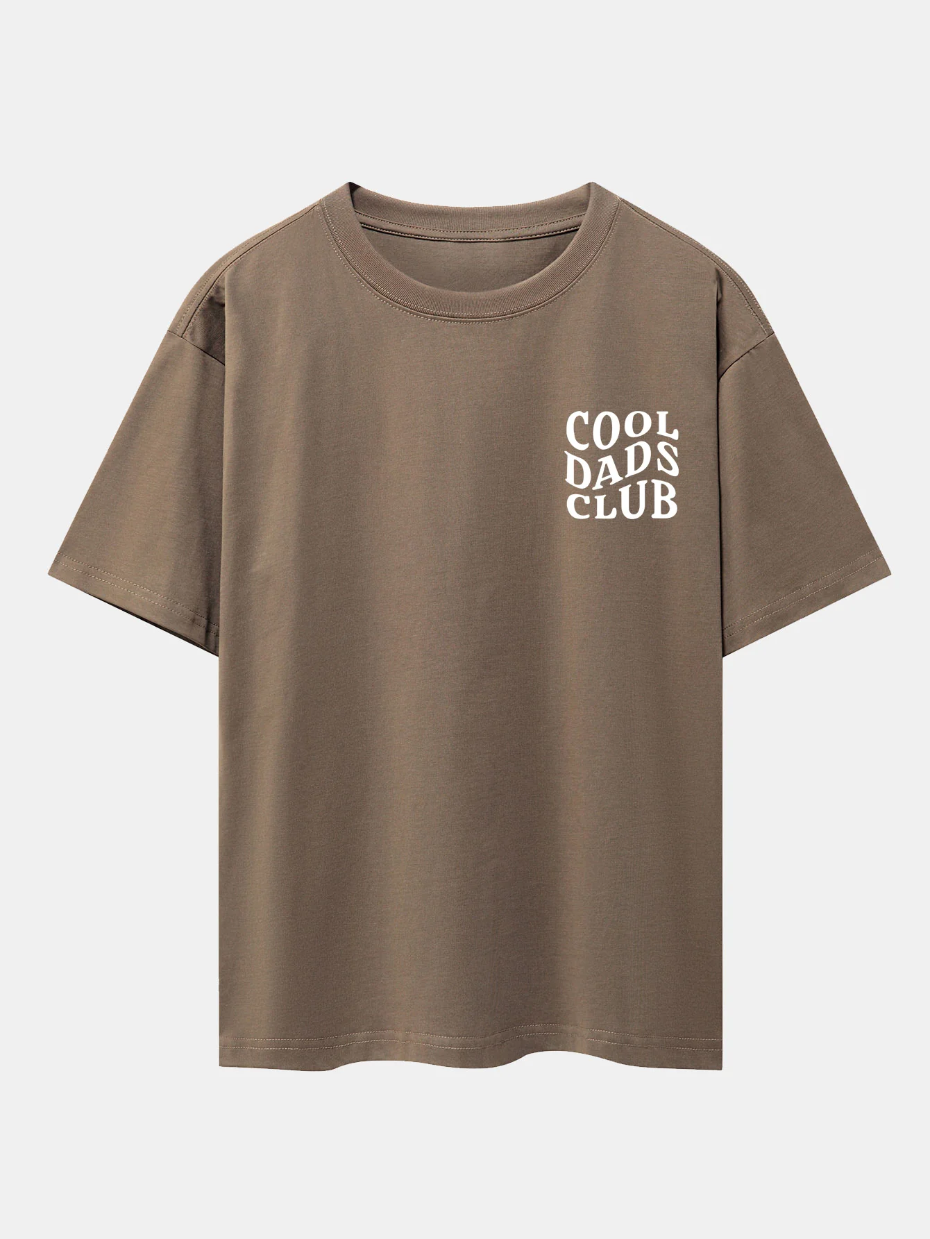 Cool Dads Club Print Drop Shoulder Oversize T-Shirt - Image 5