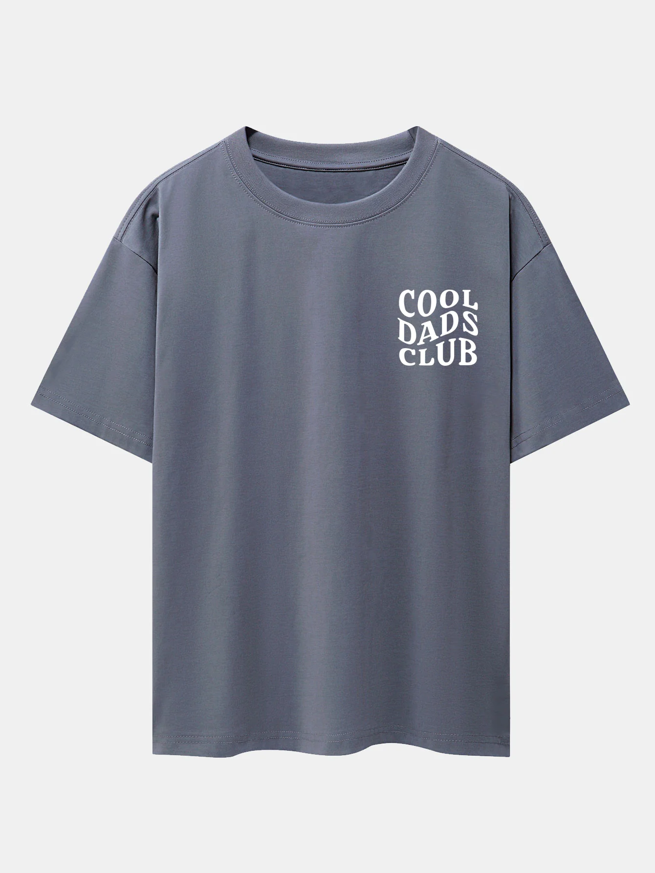 Cool Dads Club Print Drop Shoulder Oversize T-Shirt - Image 6