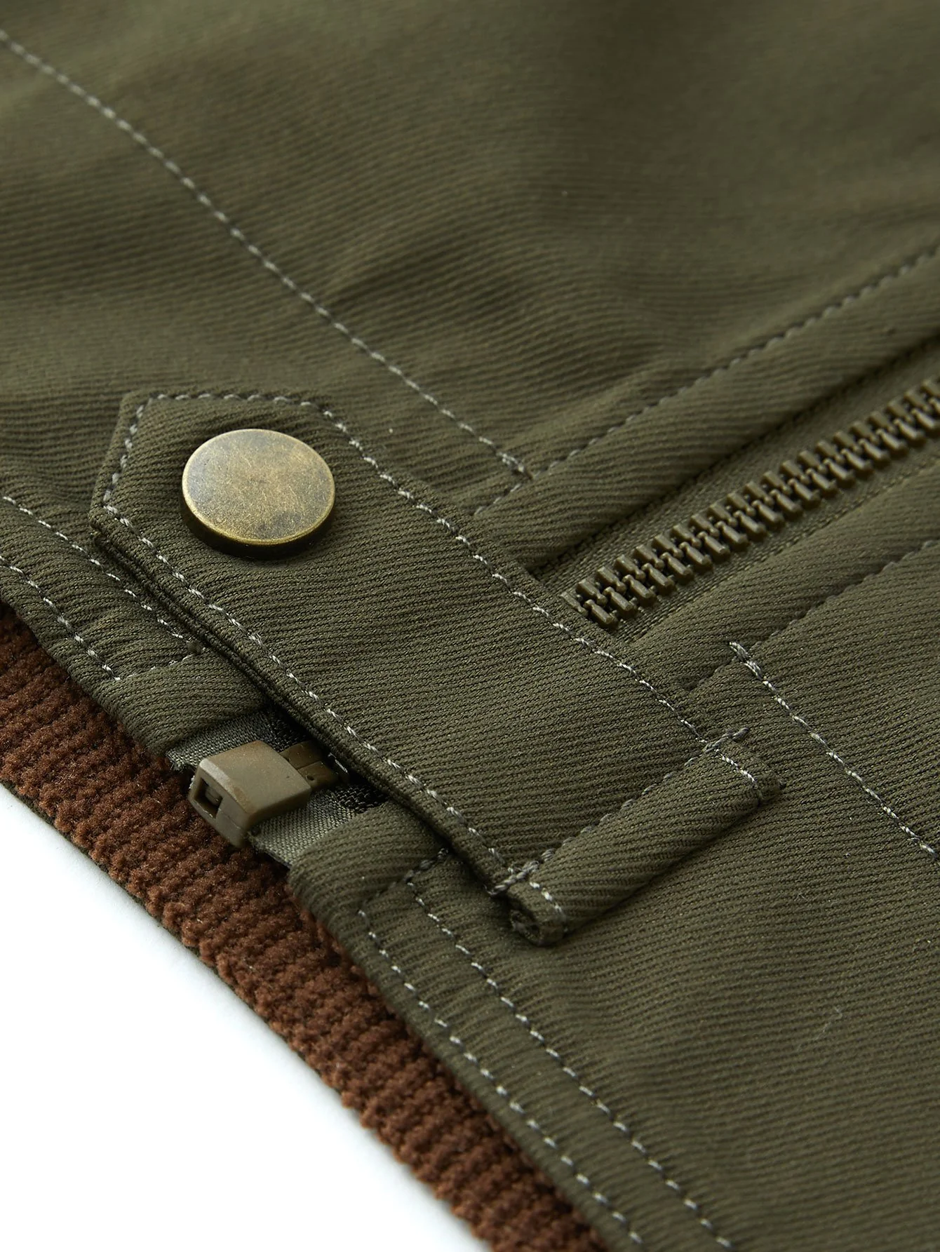 Cordhosenkragen Reißverschlussjacke - Image 12
